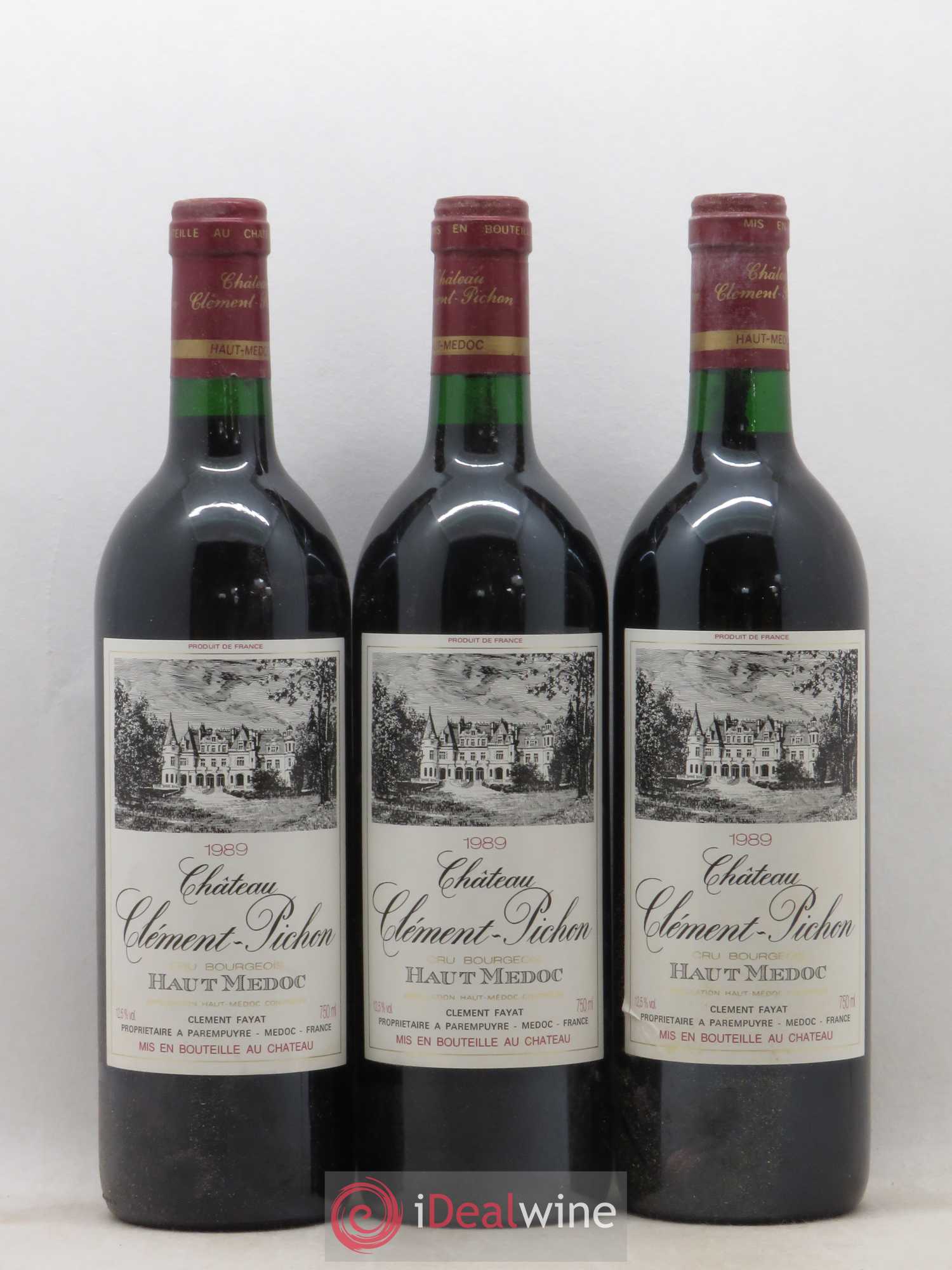 Château Clément-Pichon Cru Bourgeois 1989 - Lot de 12 bouteilles - 3