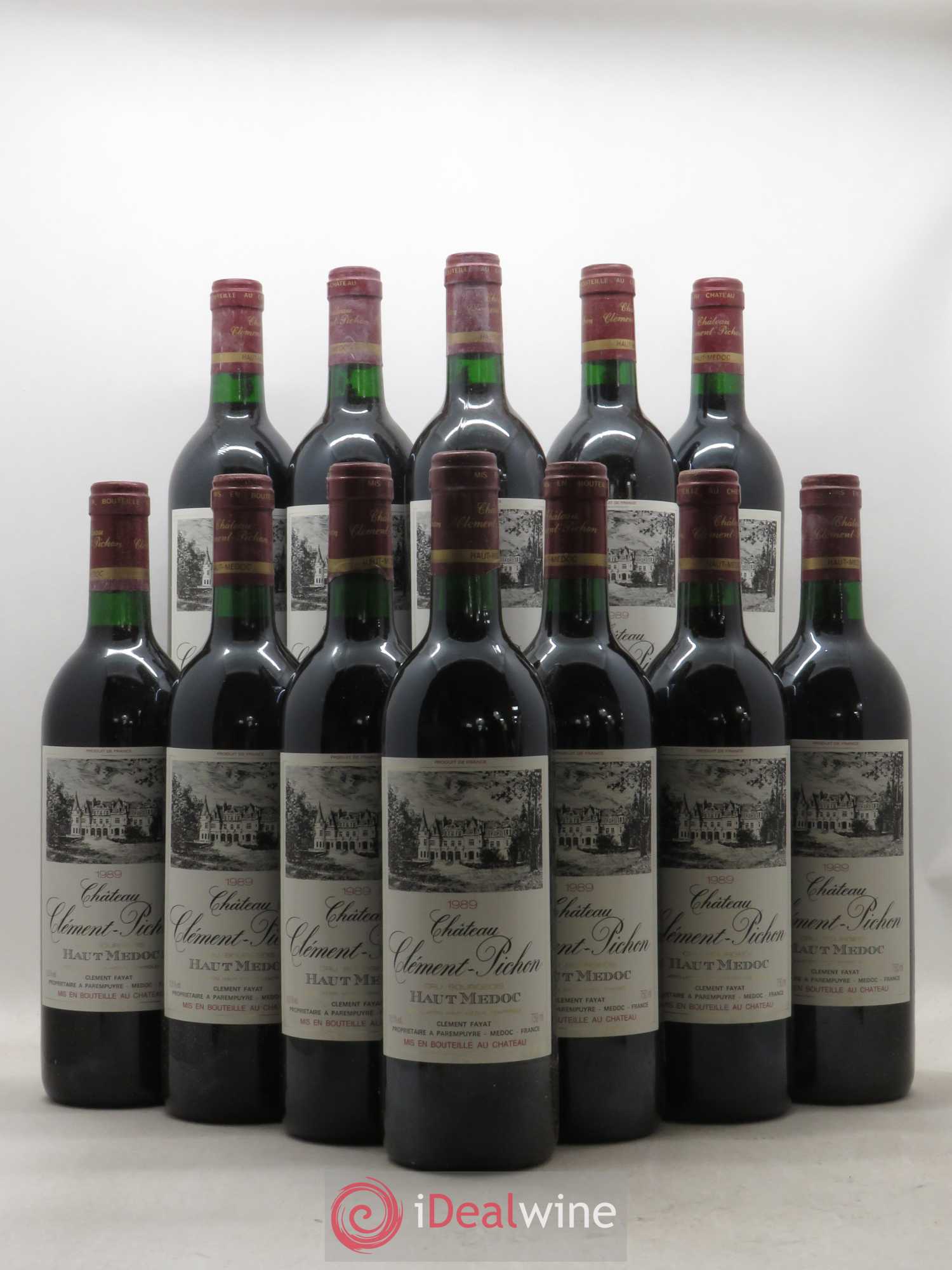 Château Clément-Pichon Cru Bourgeois 1989 - Lot de 12 bouteilles - 0