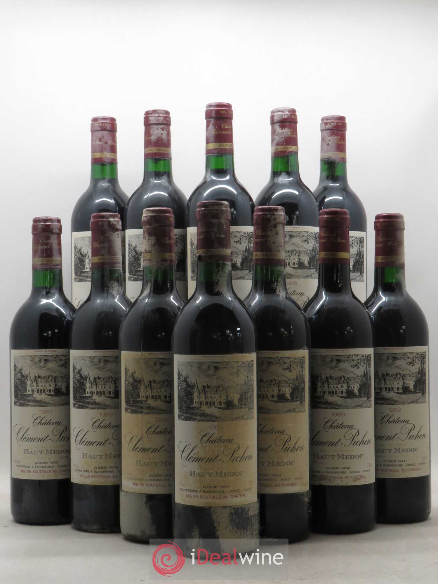 Château Clément-Pichon Cru Bourgeois (sans prix de réserve) 1989 - Lot de 12 bouteilles - 0
