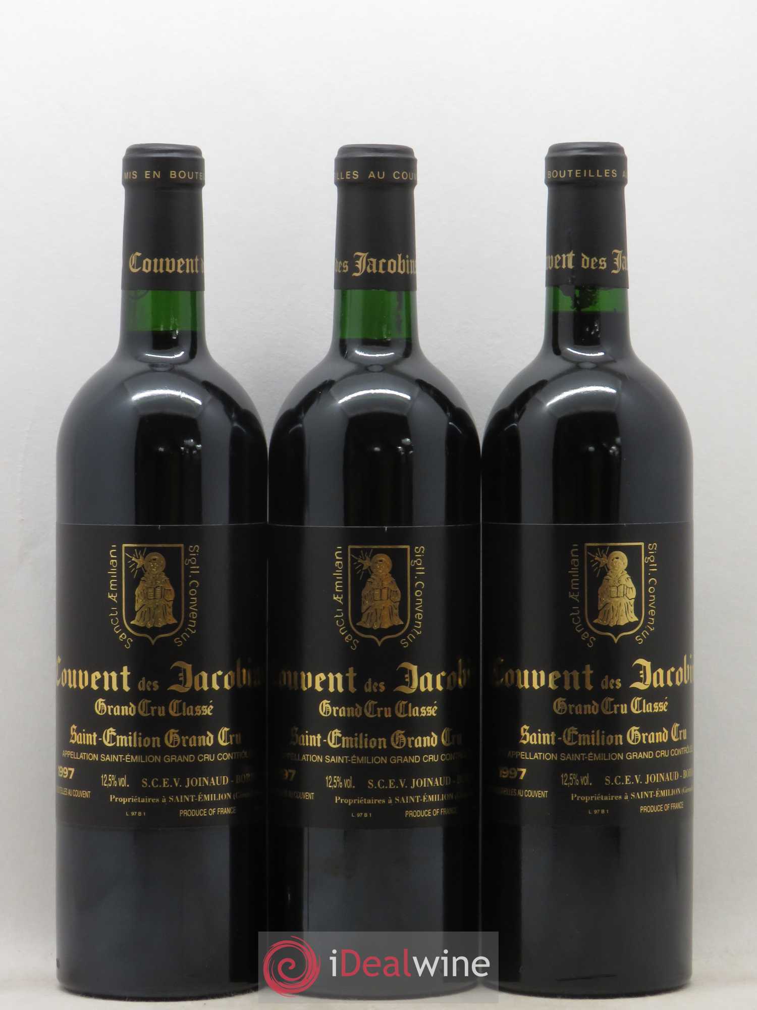 Château Couvent des Jacobins Grand Cru Classé 1997 - Lot de 12 bouteilles - 1
