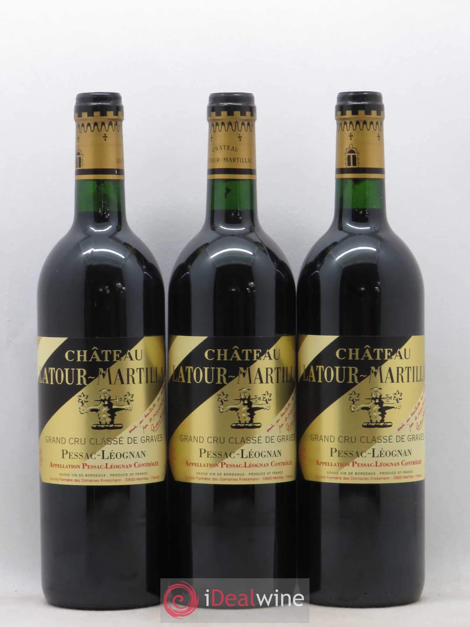 Château Latour-Martillac Cru Classé de Graves 1998 - Lot de 12 bouteilles - 3