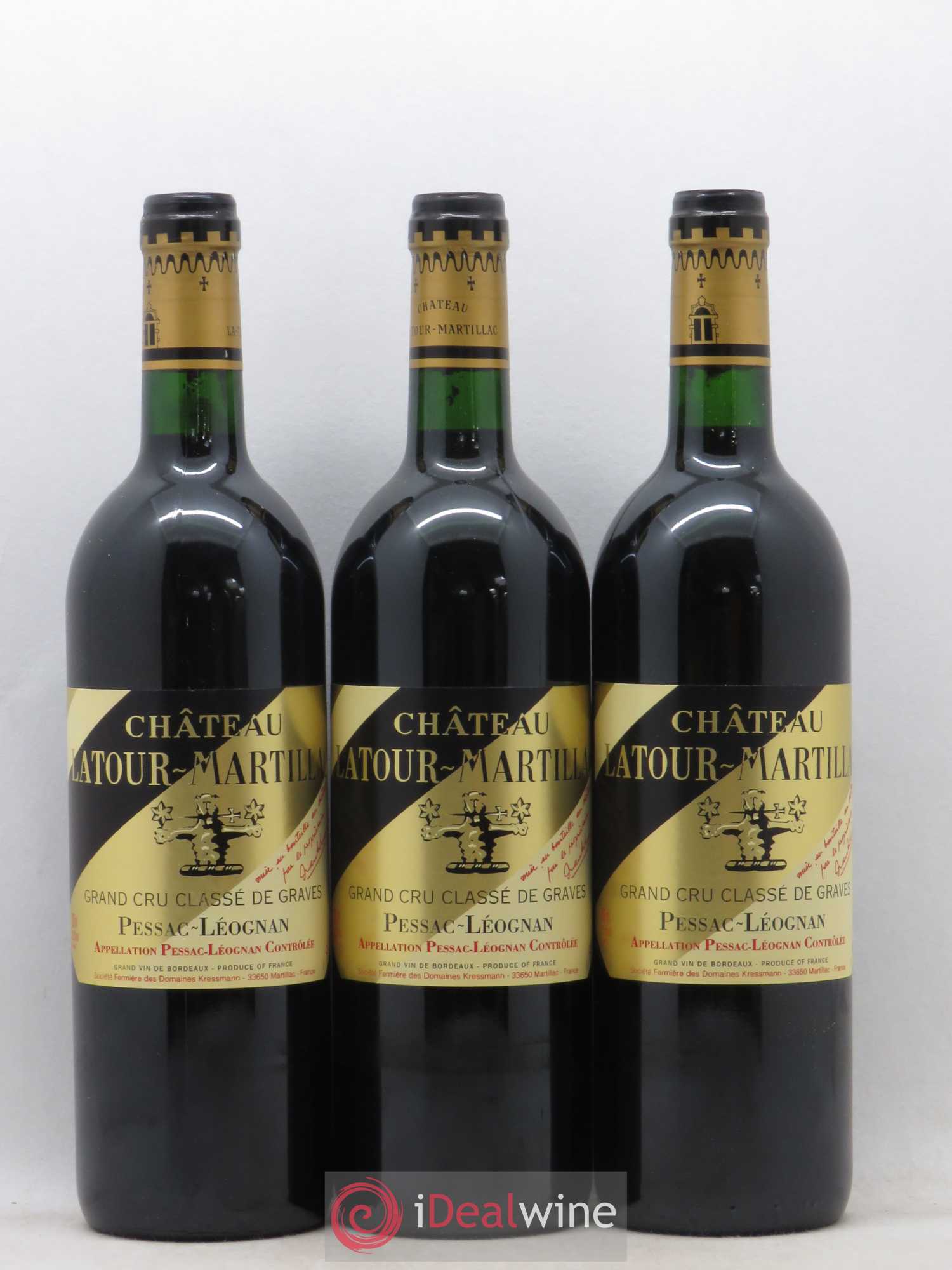 Château Latour-Martillac Cru Classé de Graves 1998 - Lot de 12 bouteilles - 5