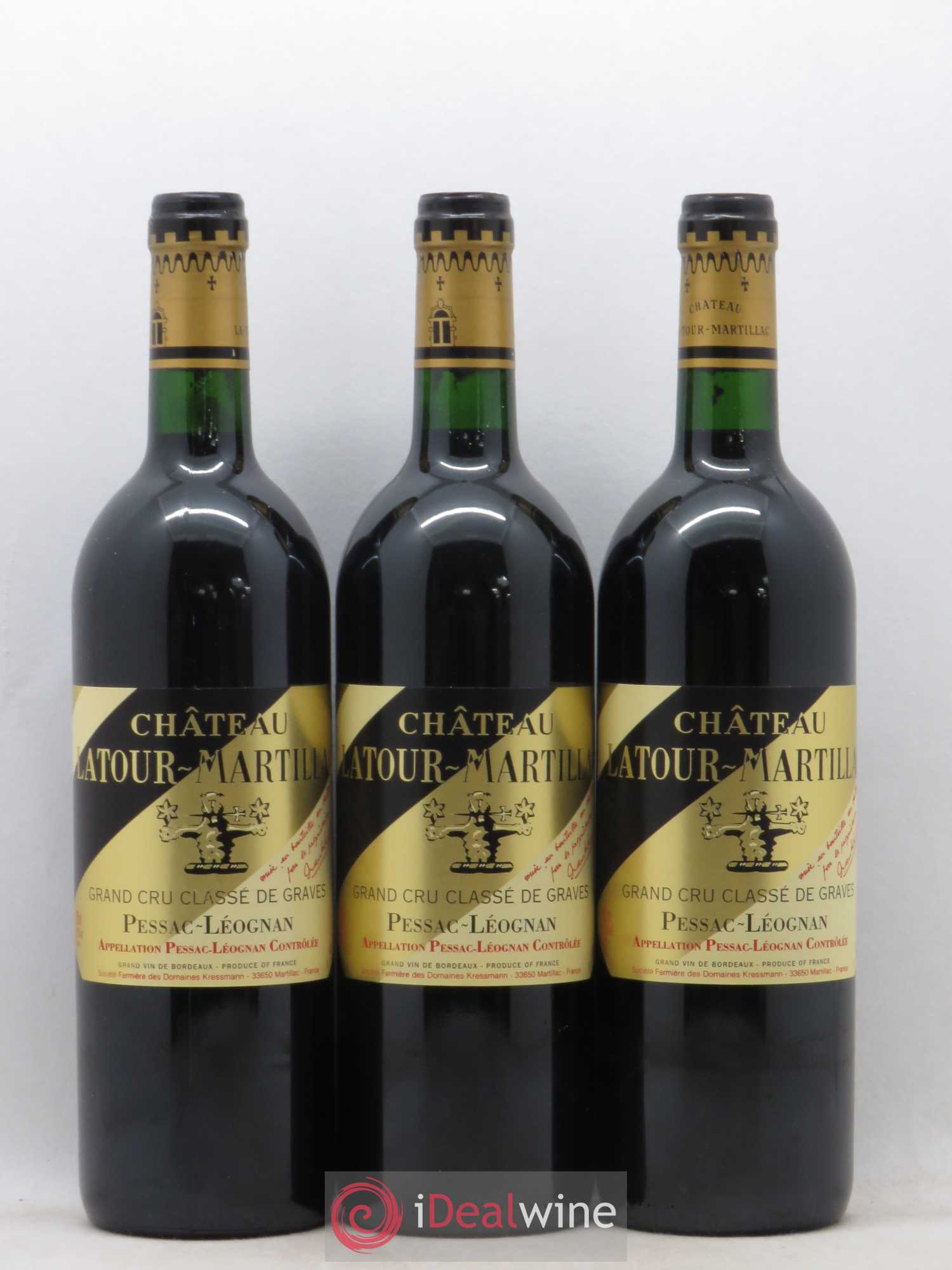 Château Latour-Martillac Cru Classé de Graves 1998 - Lot de 12 bouteilles - 7