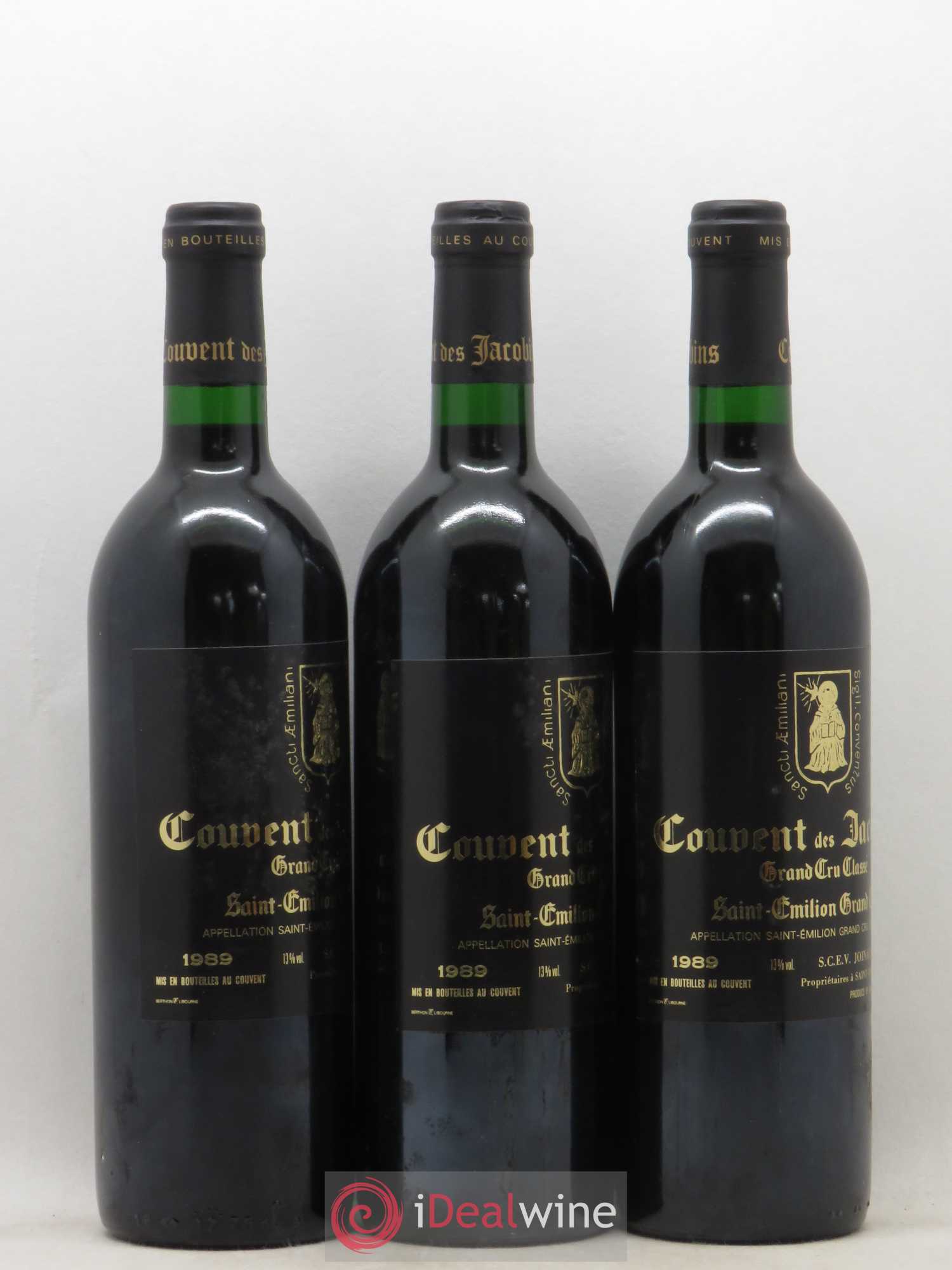 Château Couvent des Jacobins Grand Cru Classé 1989 - Lot de 12 bouteilles - 2