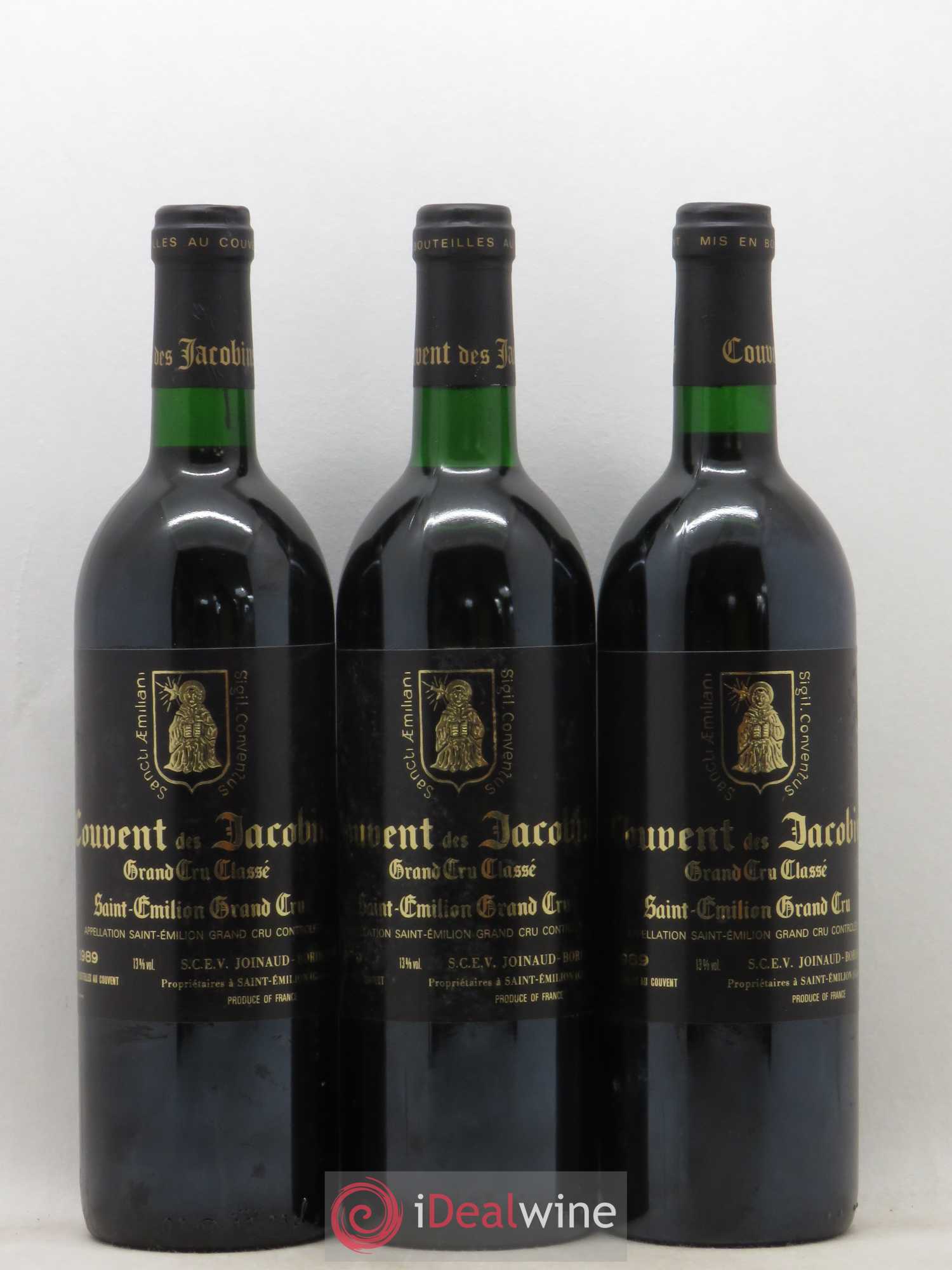 Château Couvent des Jacobins Grand Cru Classé 1989 - Lot de 12 bouteilles - 5