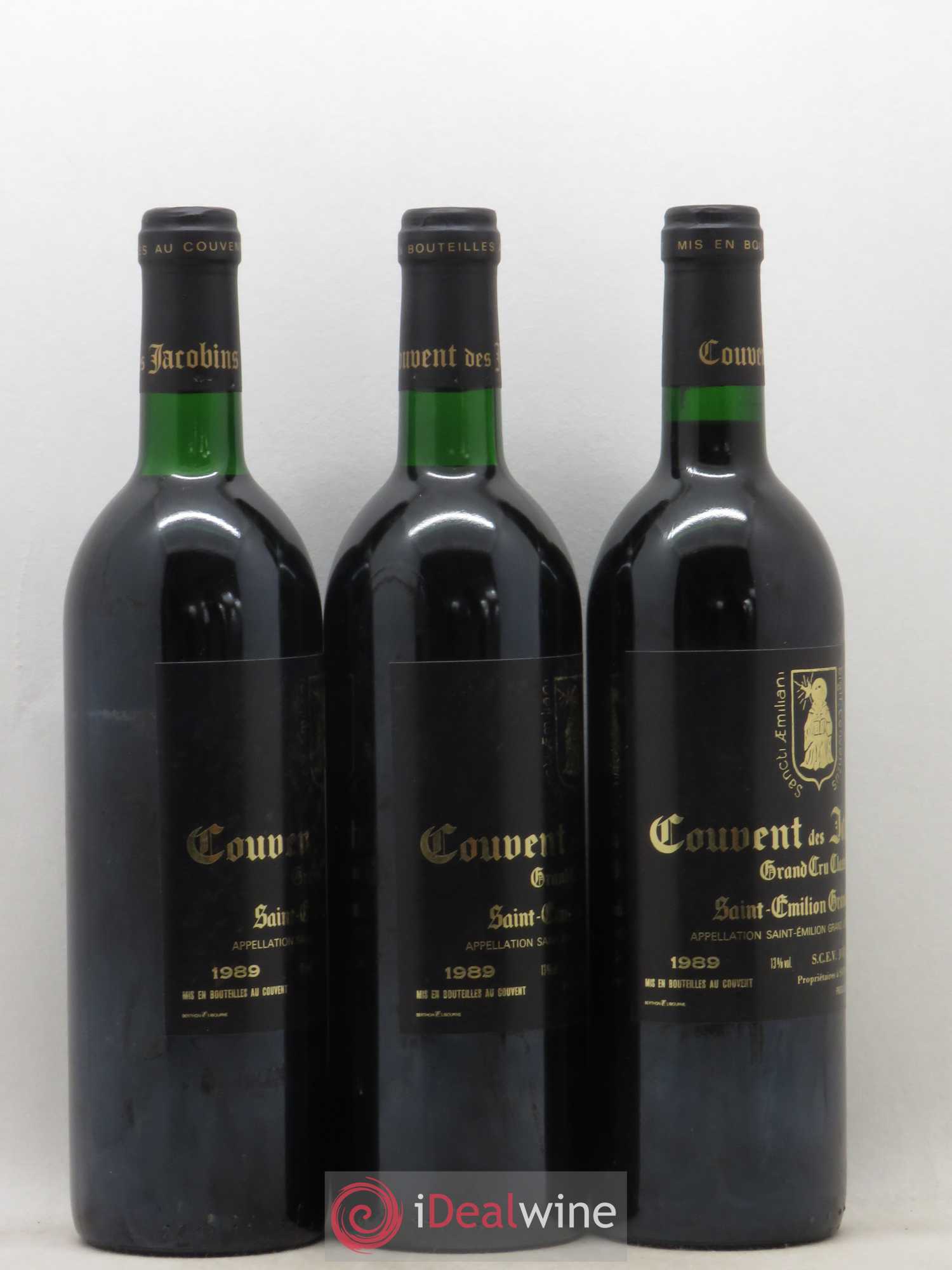 Château Couvent des Jacobins Grand Cru Classé 1989 - Lot de 12 bouteilles - 8