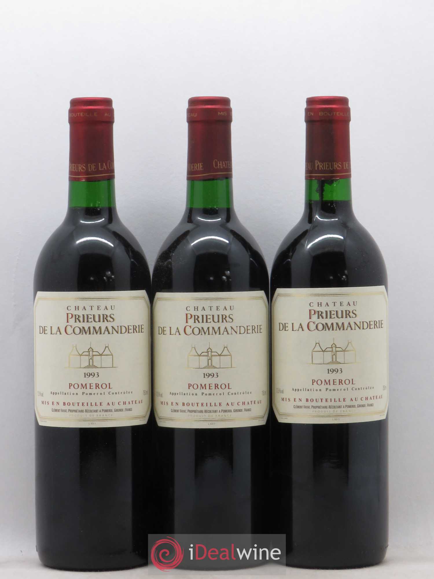 Pomerol Prieur de la Commanderie 1993 - Posten von 12 Flaschen - 1