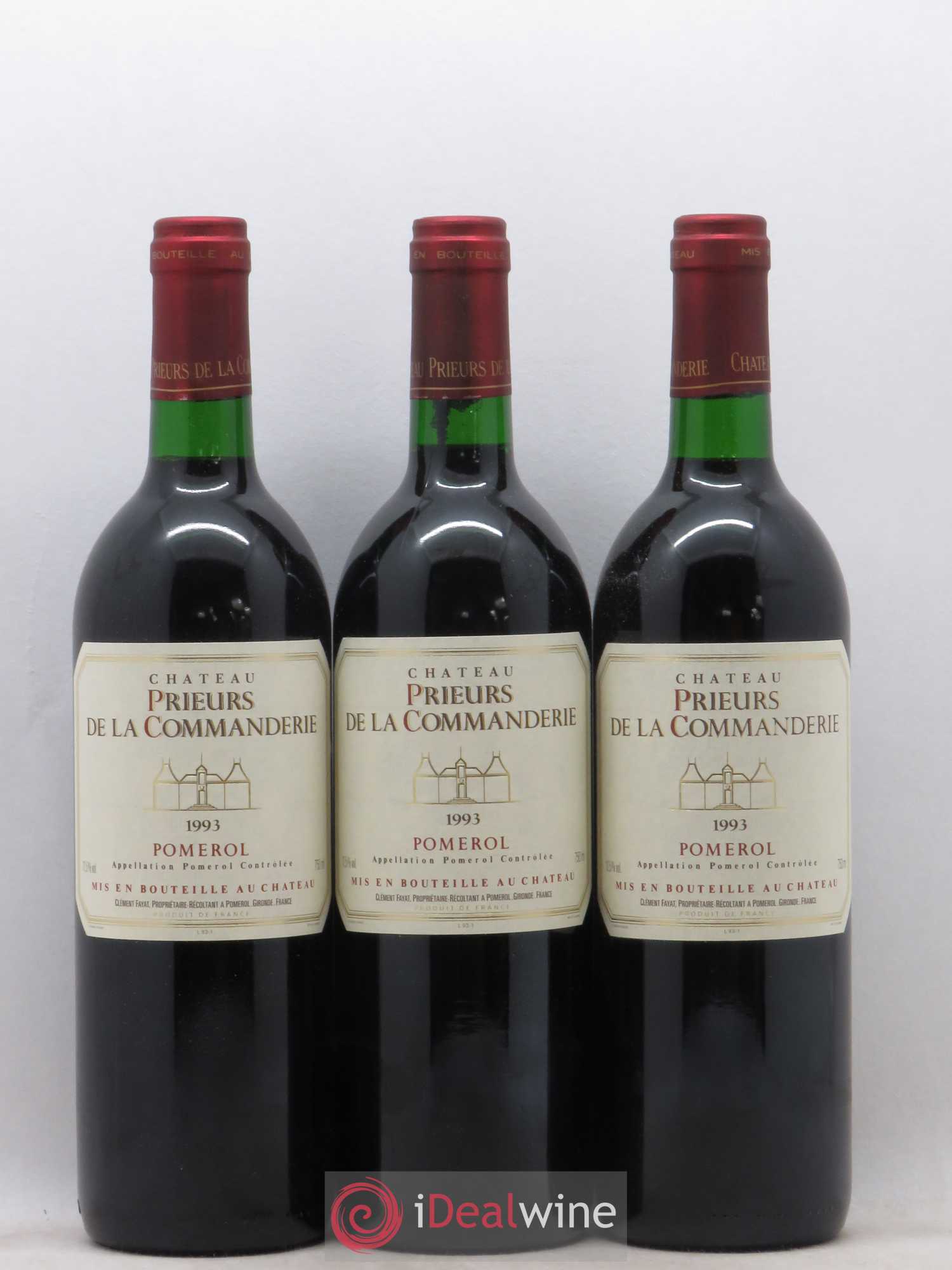 Pomerol Prieur de la Commanderie 1993 - Posten von 12 Flaschen - 3