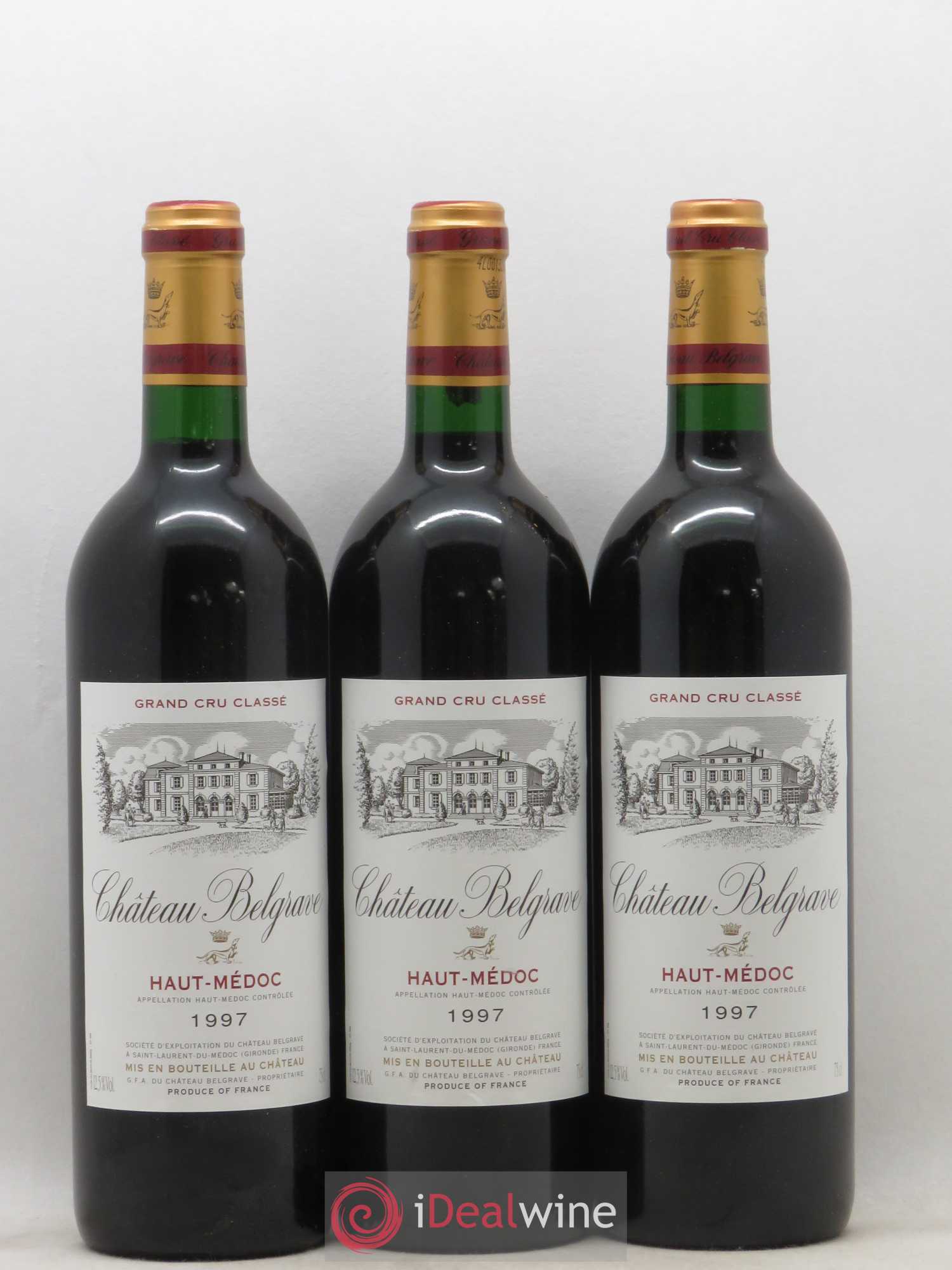 Château Belgrave 5ème Grand Cru Classé 1997 - Lot de 12 bouteilles - 3