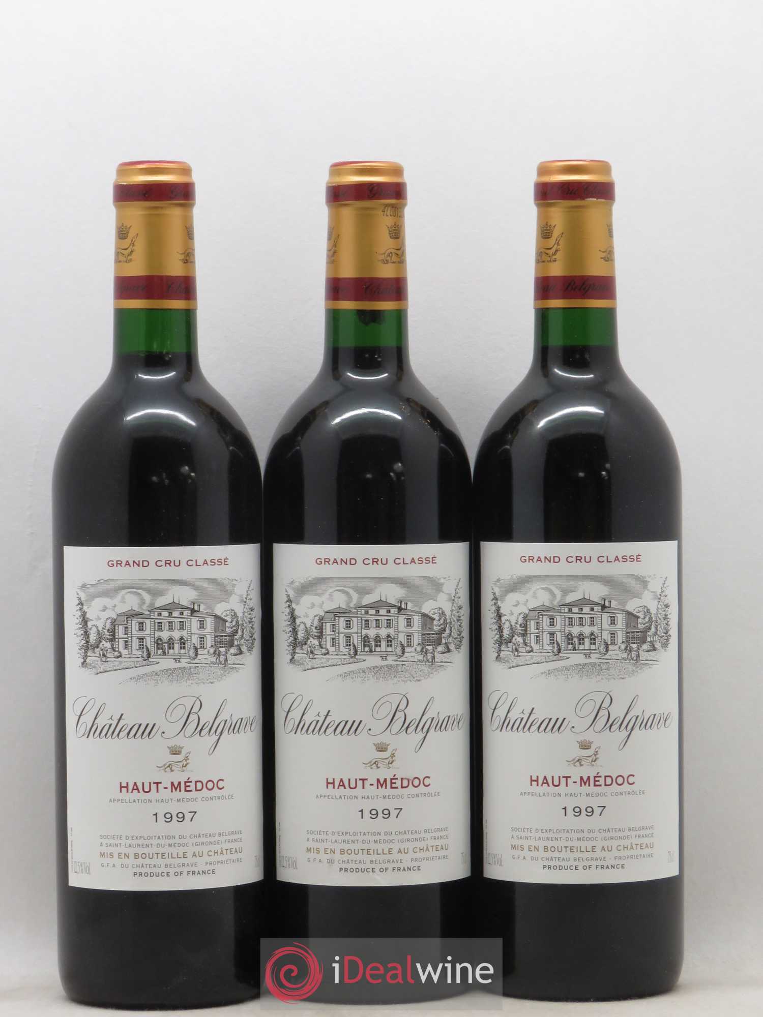 Château Belgrave 5ème Grand Cru Classé 1997 - Lot de 12 bouteilles - 4