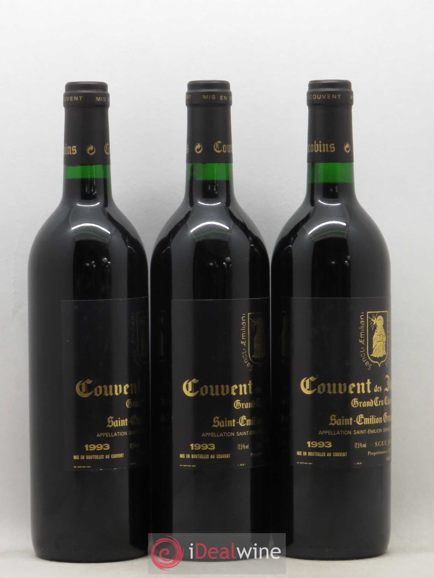 Château Couvent des Jacobins Grand Cru Classé 1993 - Lot of 12 bottles - 8