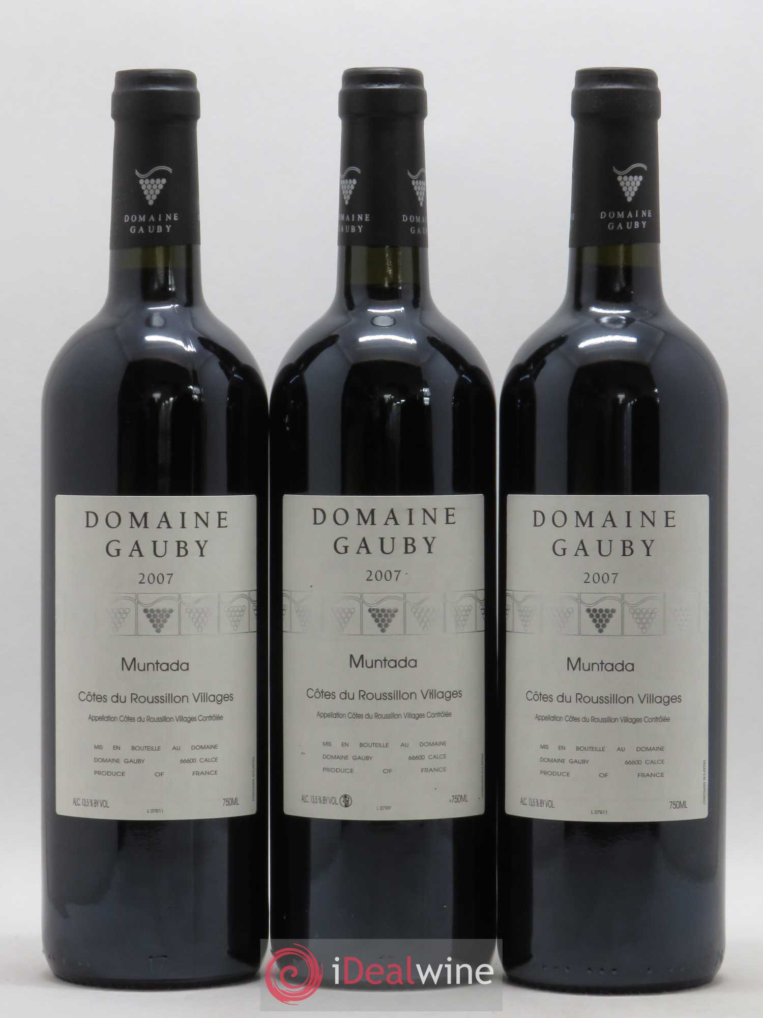 Côtes Catalanes (anciennement Côtes du Roussillon Villages) La Muntada Gauby (Domaine) 2007 - Lot de 6 bouteilles - 1