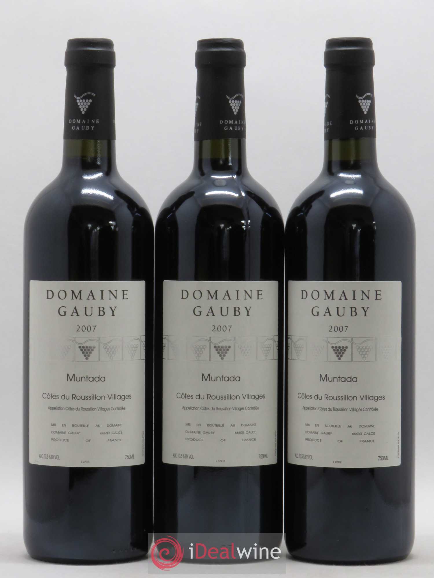 Côtes Catalanes (anciennement Côtes du Roussillon Villages) La Muntada Gauby (Domaine) 2007 - Lot de 6 bouteilles - 2