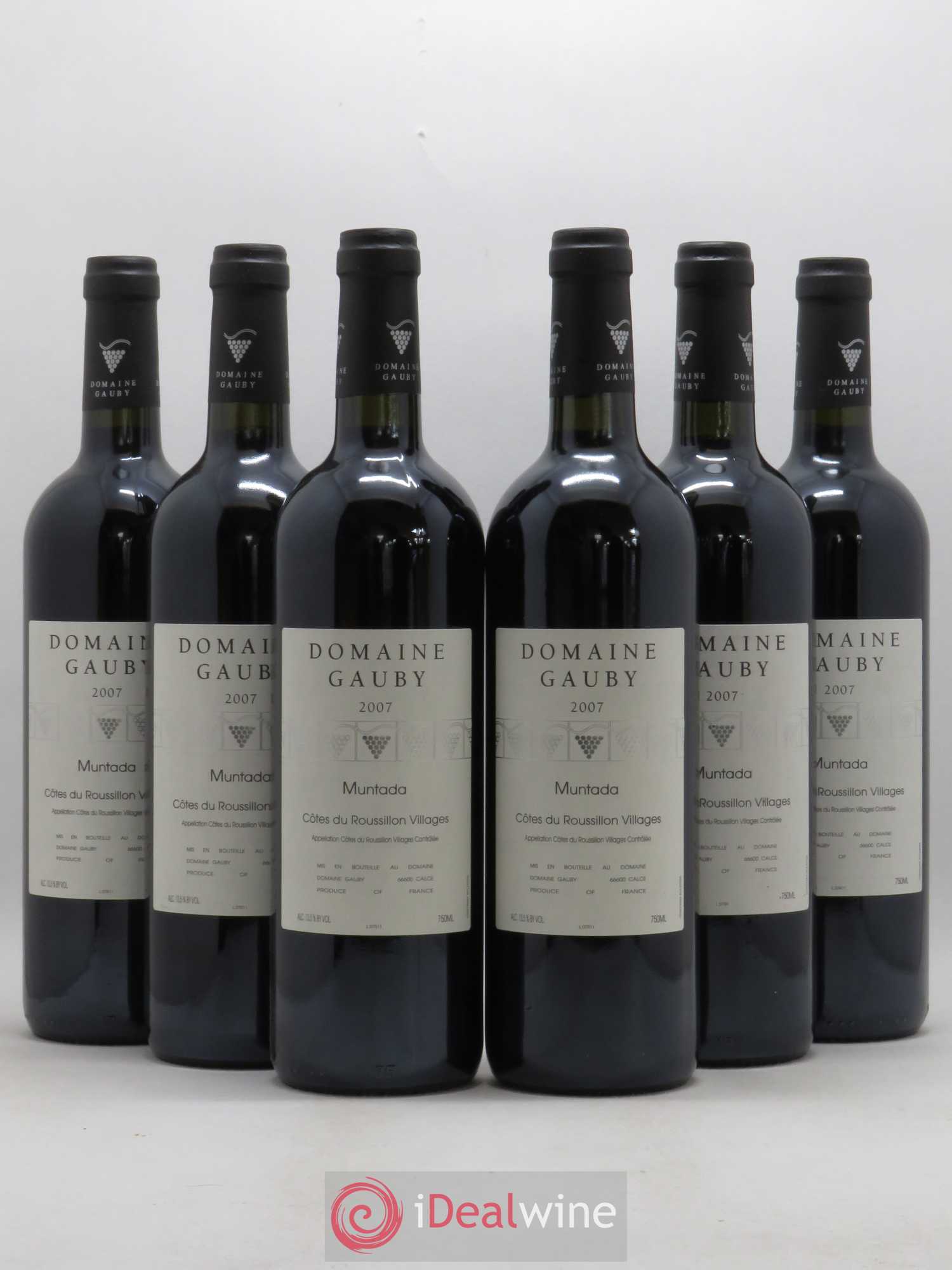 Côtes Catalanes (anciennement Côtes du Roussillon Villages) La Muntada Gauby (Domaine) 2007 - Lot de 6 bouteilles - 0