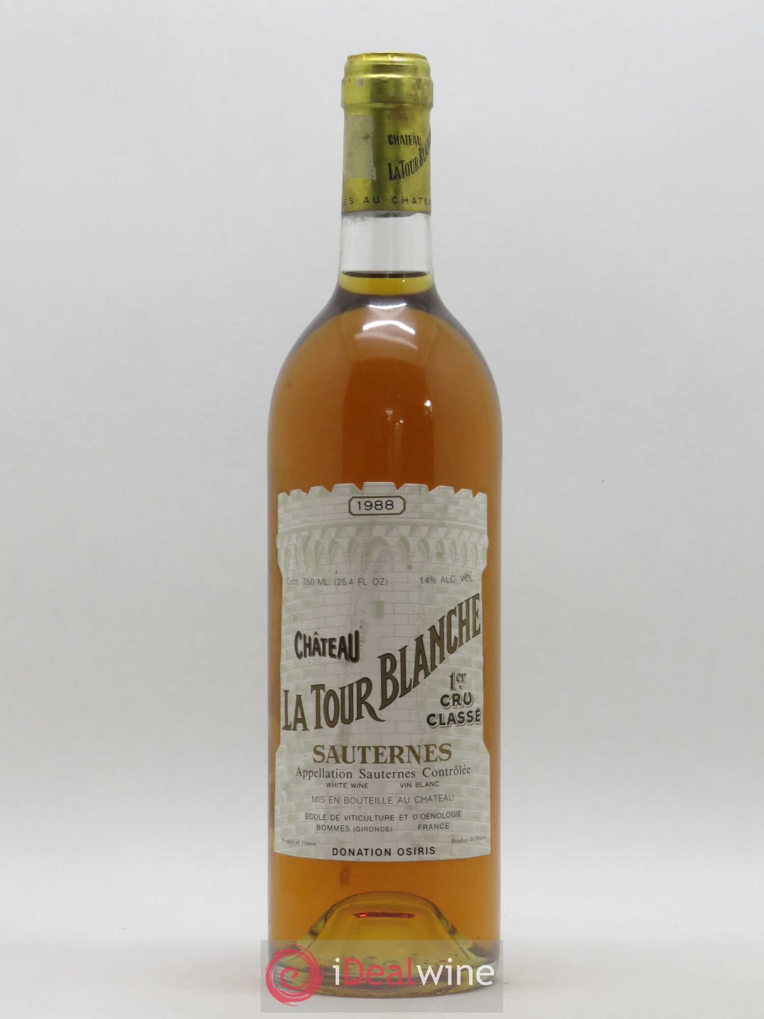 Château la Tour Blanche 1er Grand Cru Classé 1988 - Lotto di 1 bottiglia - 0