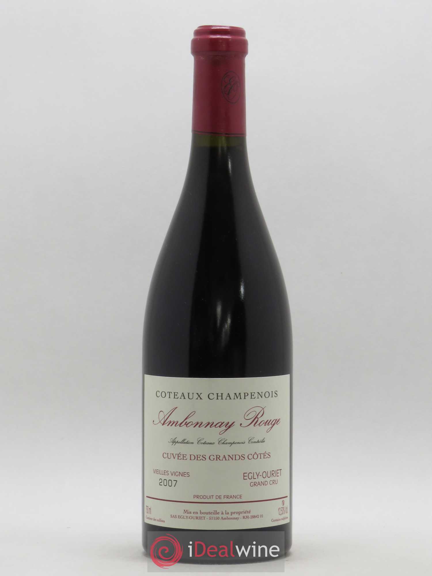 Ambonnay Cuvée des Grands Côtés VV Grand Cru Egly-Ouriet 2007 - Lot de 1 bouteille - 0