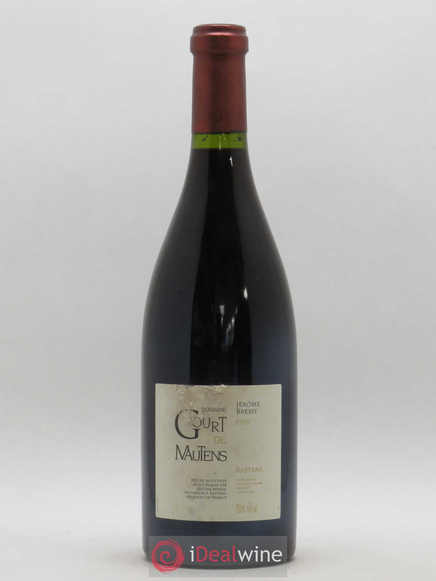 Rasteau Domaine Gourt de Mautens - Jérôme Bressy 1999 - Lot de 1 bouteille - 0