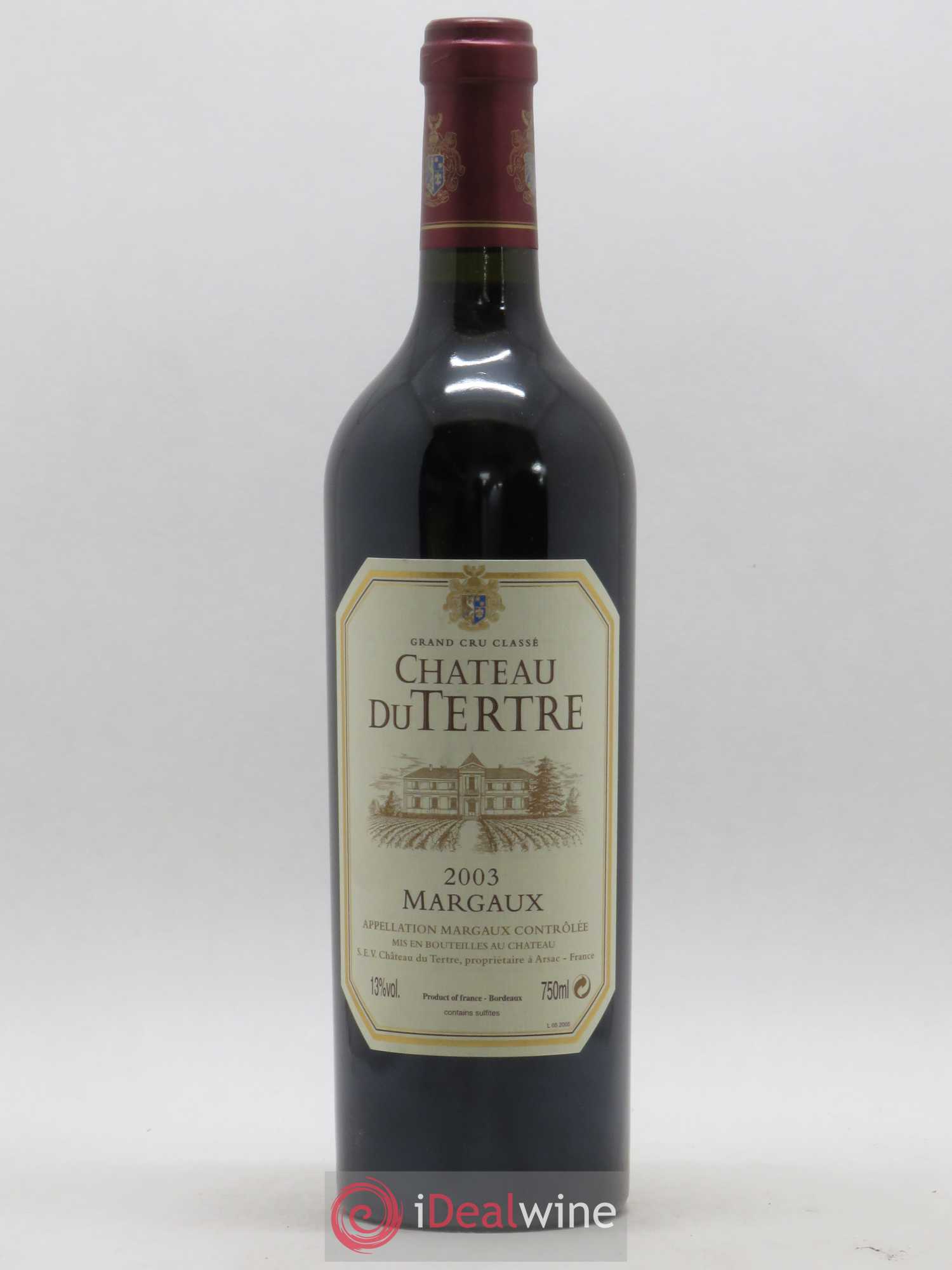 Château du Tertre 5ème Grand Cru Classé 2003 - Lot de 1 bouteille - 0