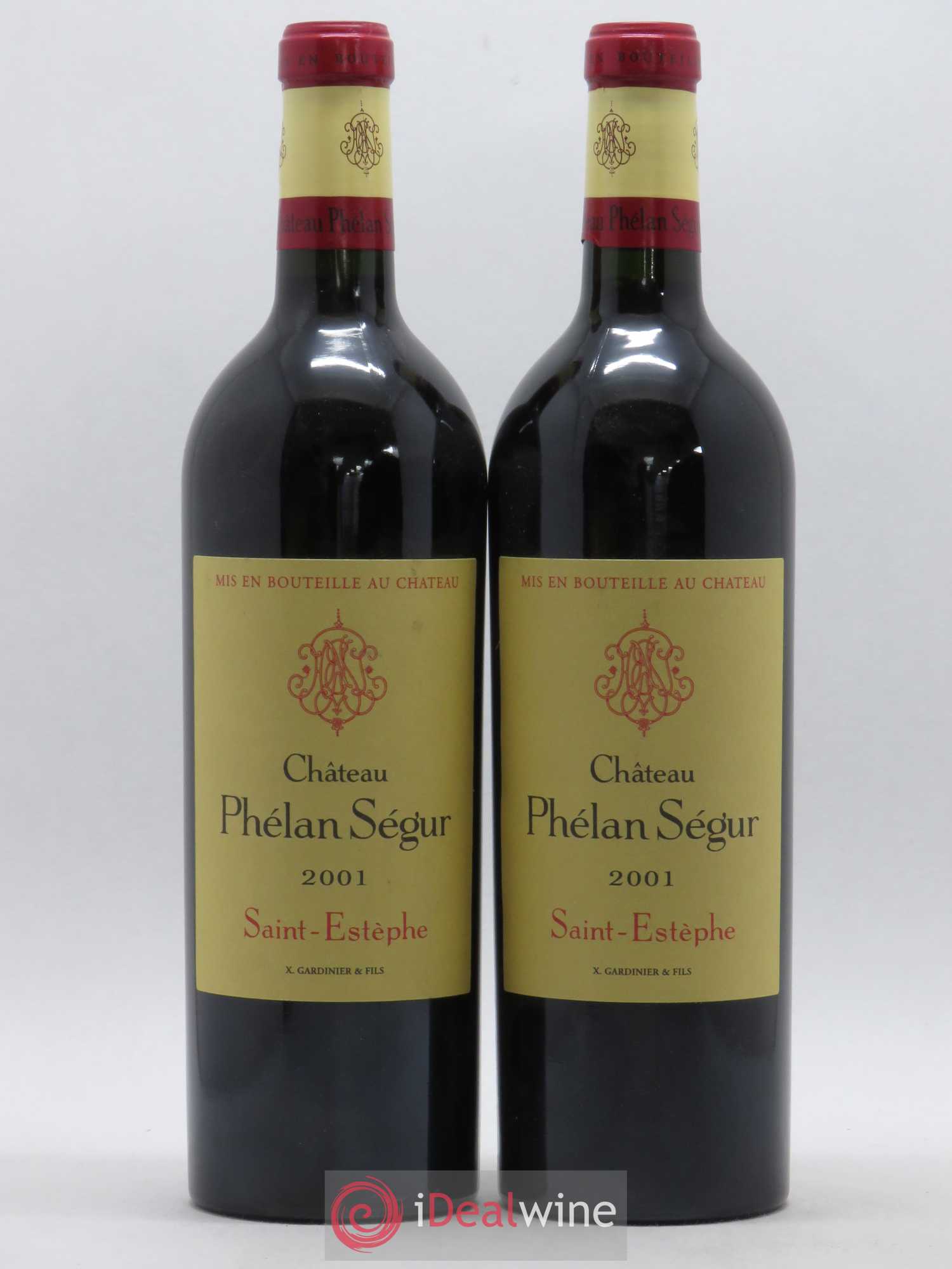 Château Phélan Ségur 2001 - Lot de 2 bouteilles - 0