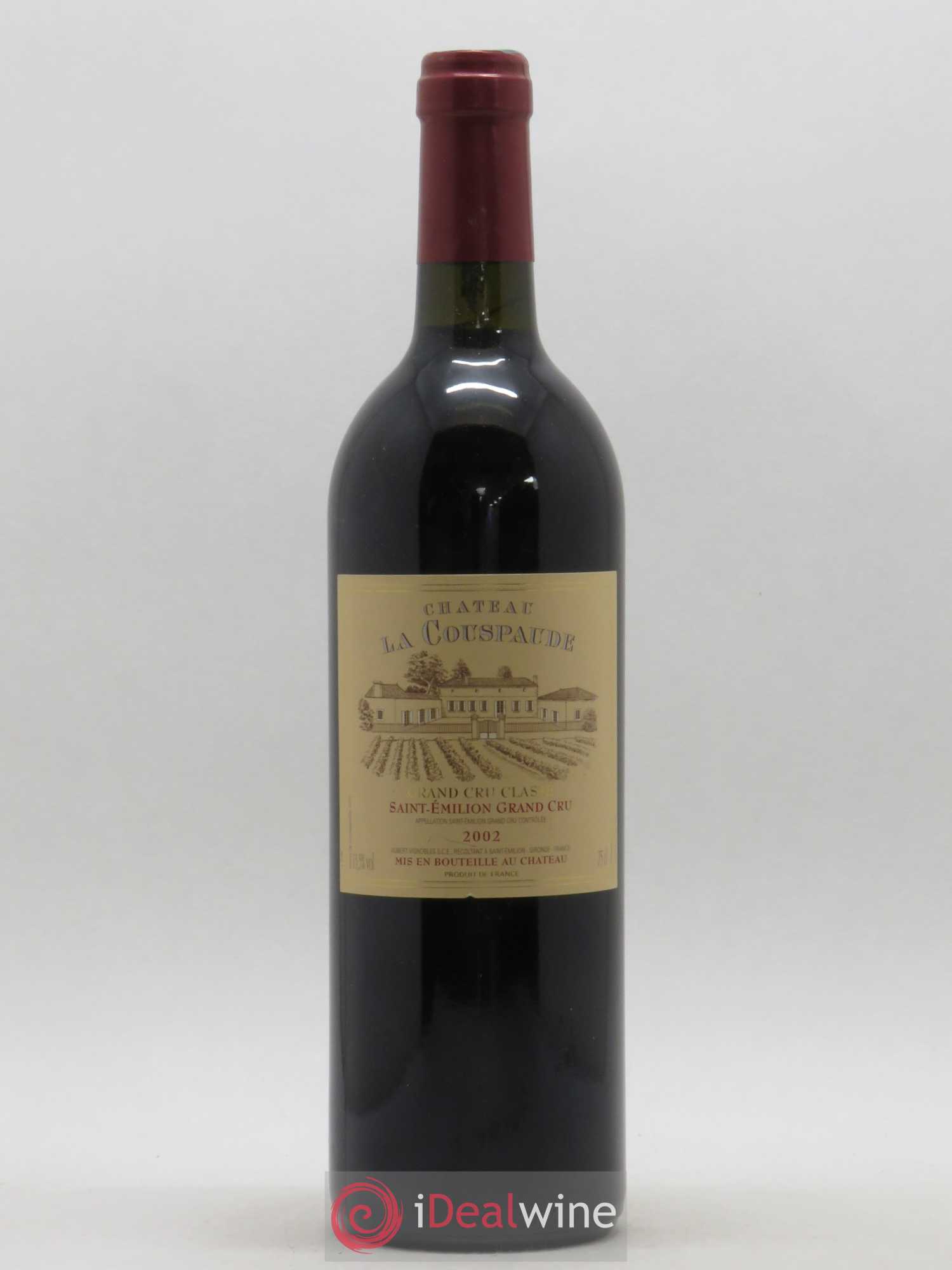 Château la Couspaude Grand Cru Classé 2002 - Lot de 1 bouteille - 0
