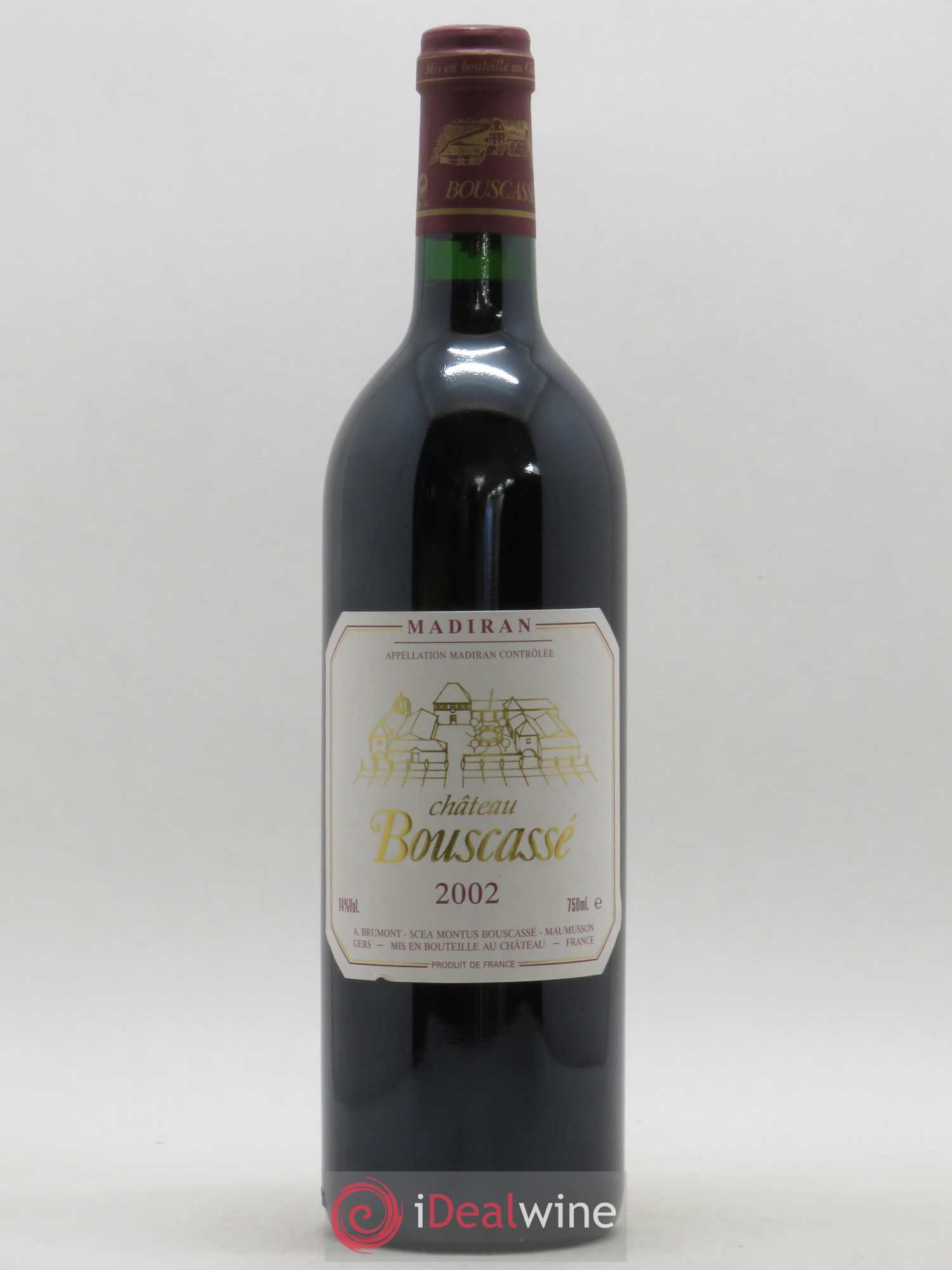 Madiran Château Bouscassé Alain Brumont 2002 - Lot de 1 bouteille - 0