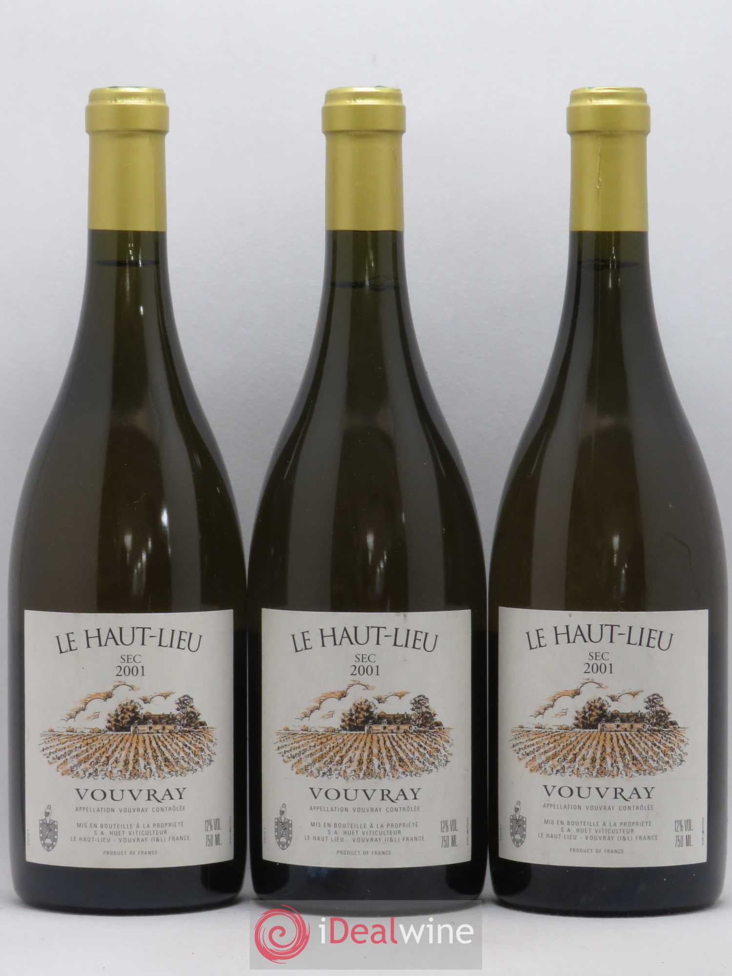 Vouvray Le Haut-Lieu Sec Domaine Huet 2001 - Lot de 3 bouteilles - 0