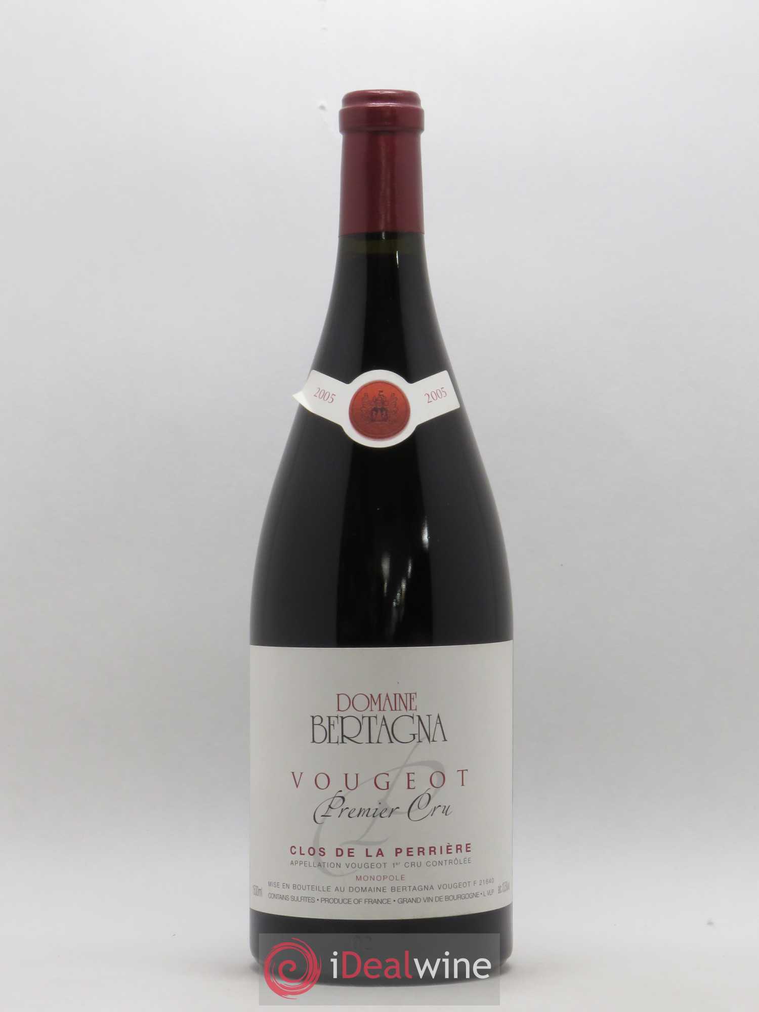 Vougeot 1er Cru Clos de La Perrière Monopole Bertagna 2005 - Lot de 1 magnum - 0