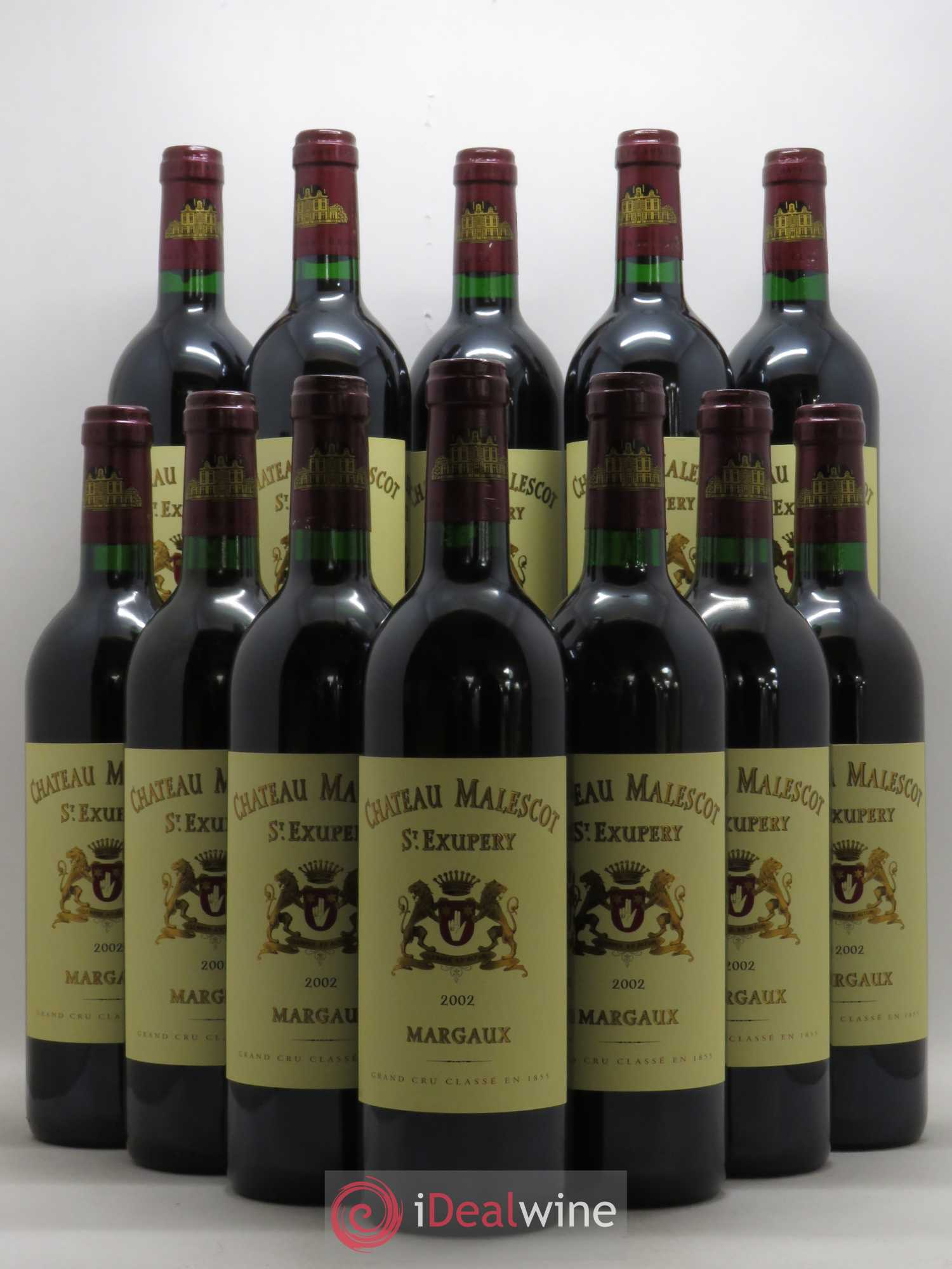Château Malescot Saint-Exupéry 3ème Grand Cru Classé 2002 - Lot de 12 bouteilles - 0