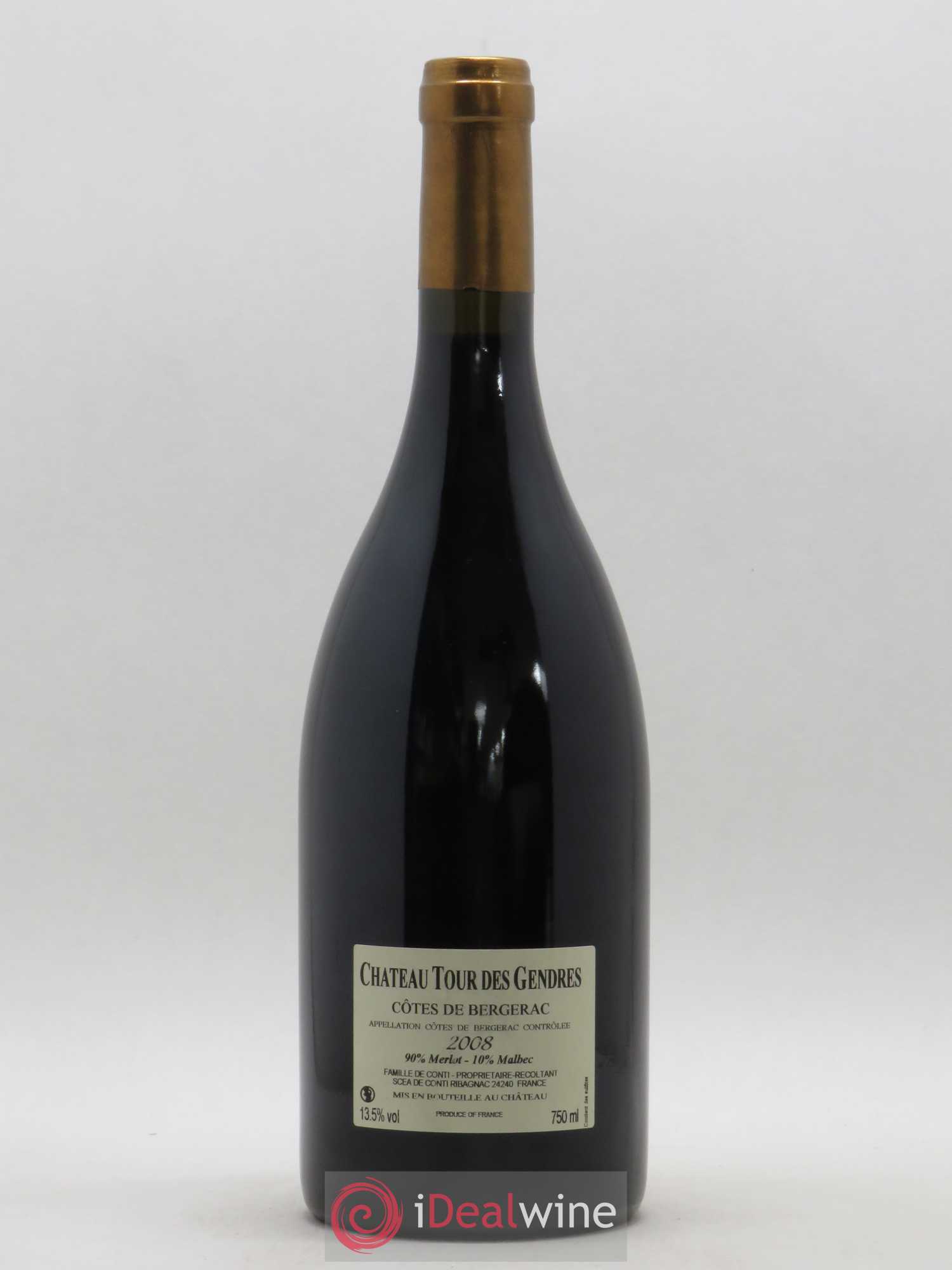 Bergerac Château Tour des Gendres Anthologia Famille de Conti 2008 - Lot de 1 bouteille - 1