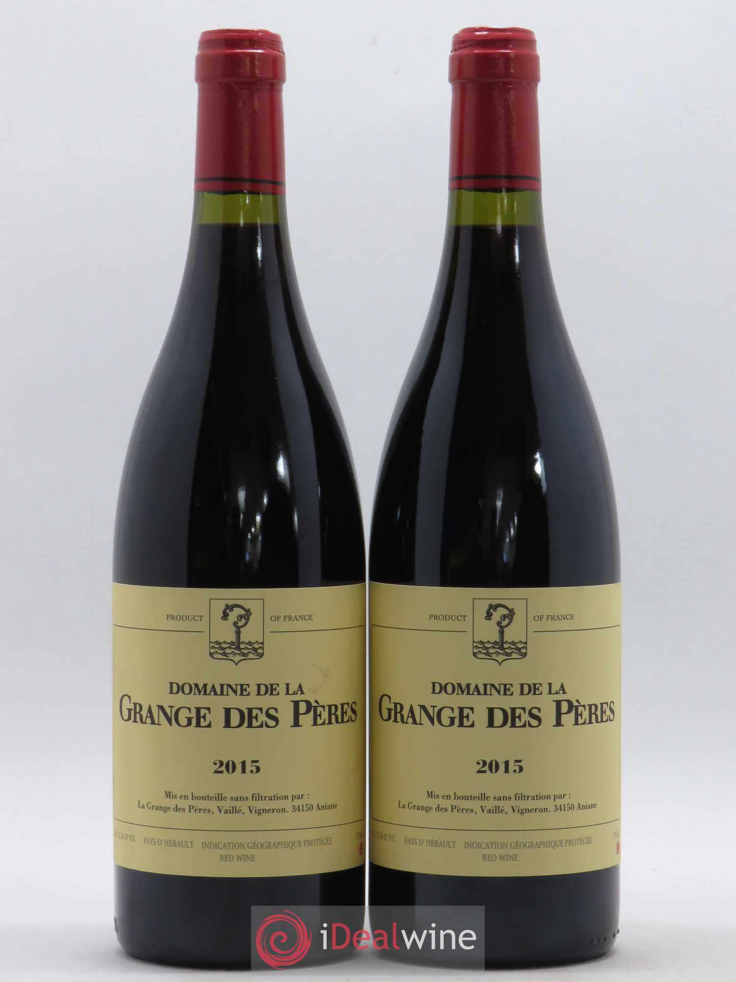 Pays d'Hérault Grange des Pères Laurent Vaillé 2015 - Lot de 2 bouteilles - 0