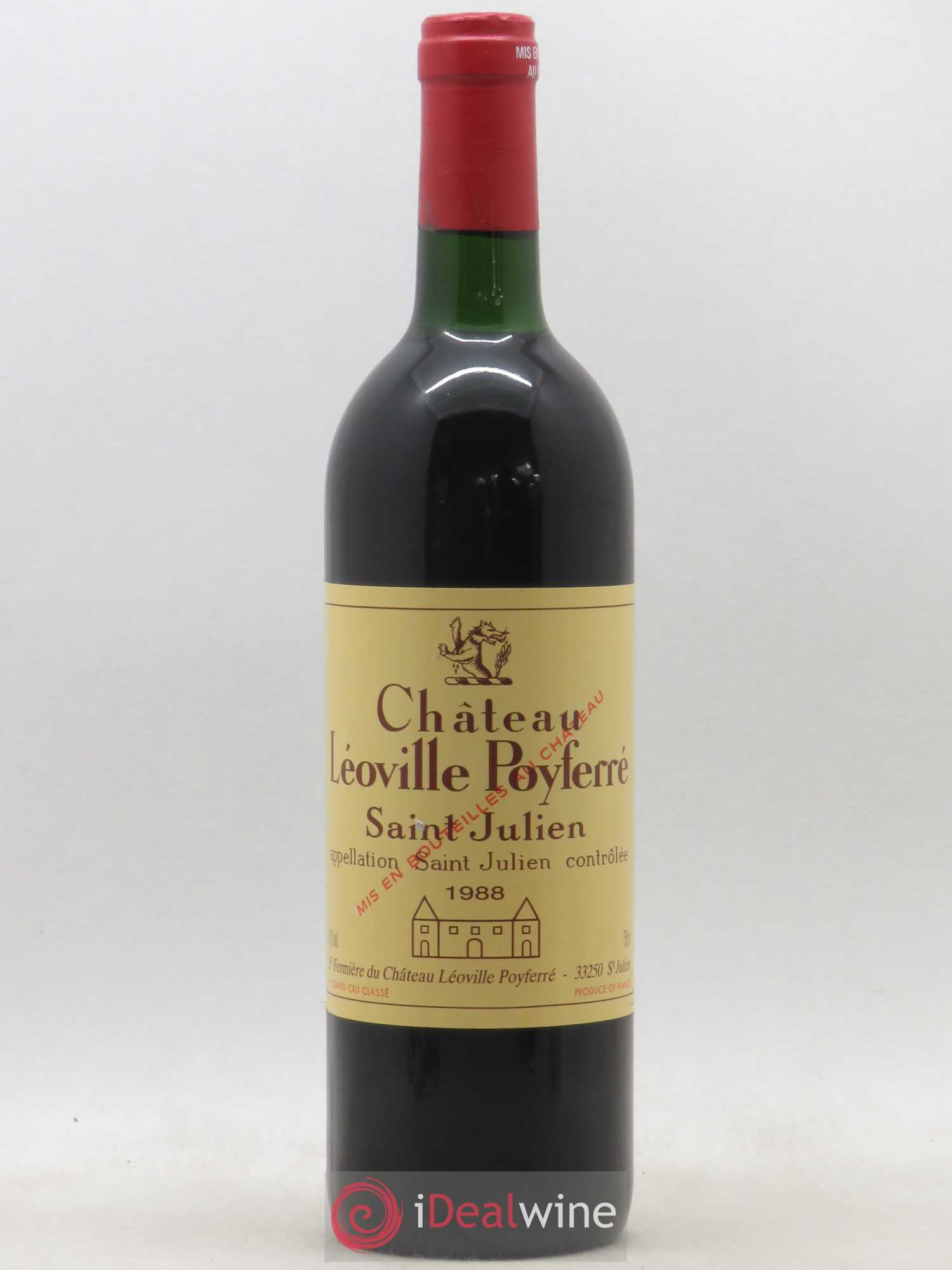 Château Léoville Poyferré 2ème Grand Cru Classé 1988 - Lot de 1 bouteille - 0