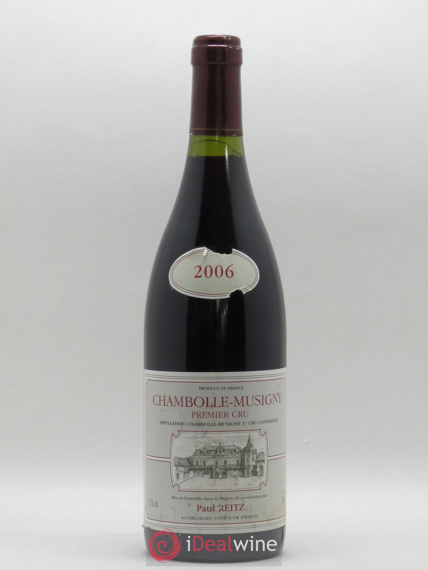 Chambolle-Musigny 1er Cru Paul Reitz (sans prix de réserve) 2006 - Posten von 1 Flasche - 0