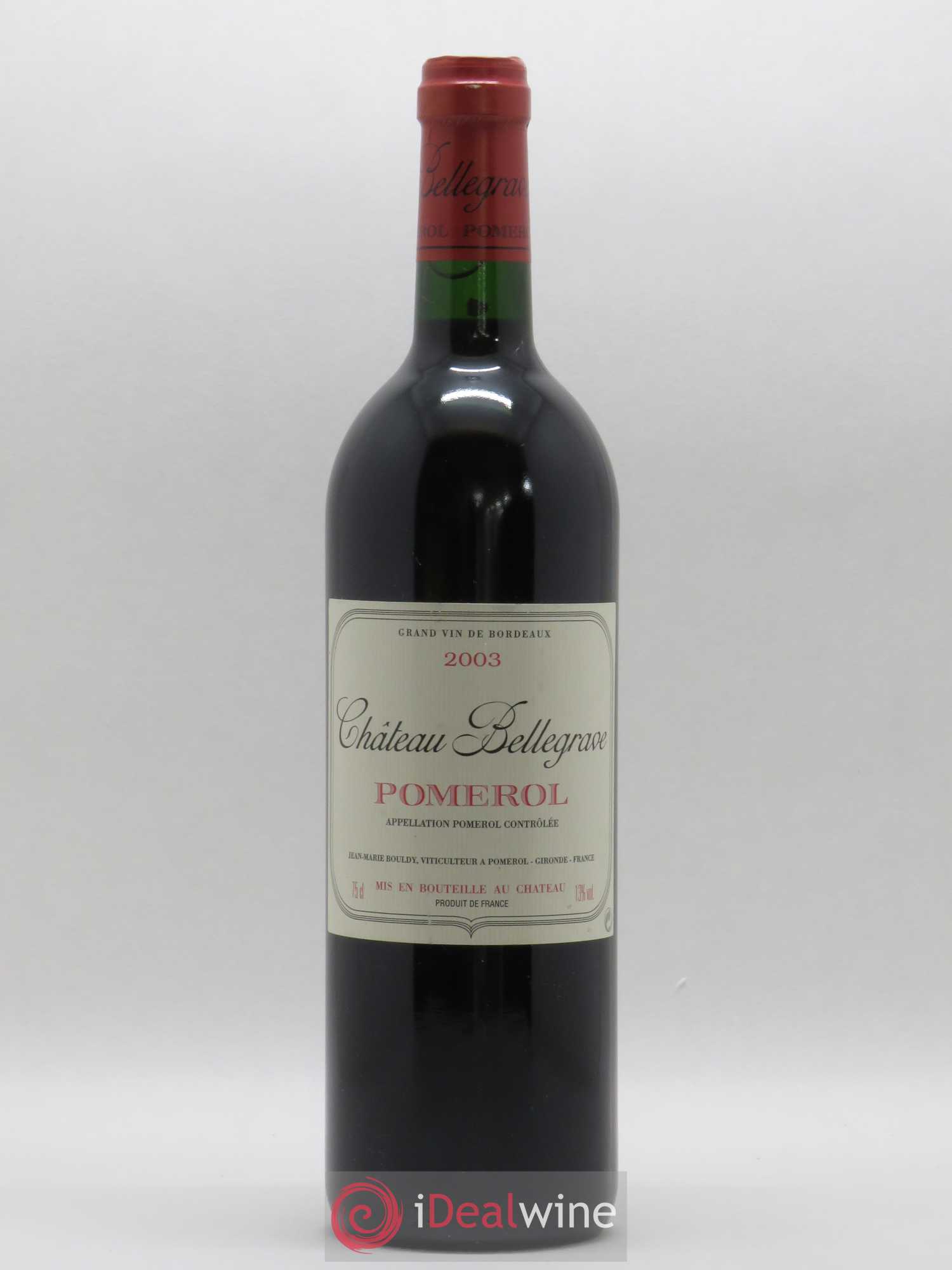 Château Bellegrave 2003 - Lot de 1 bouteille - 0