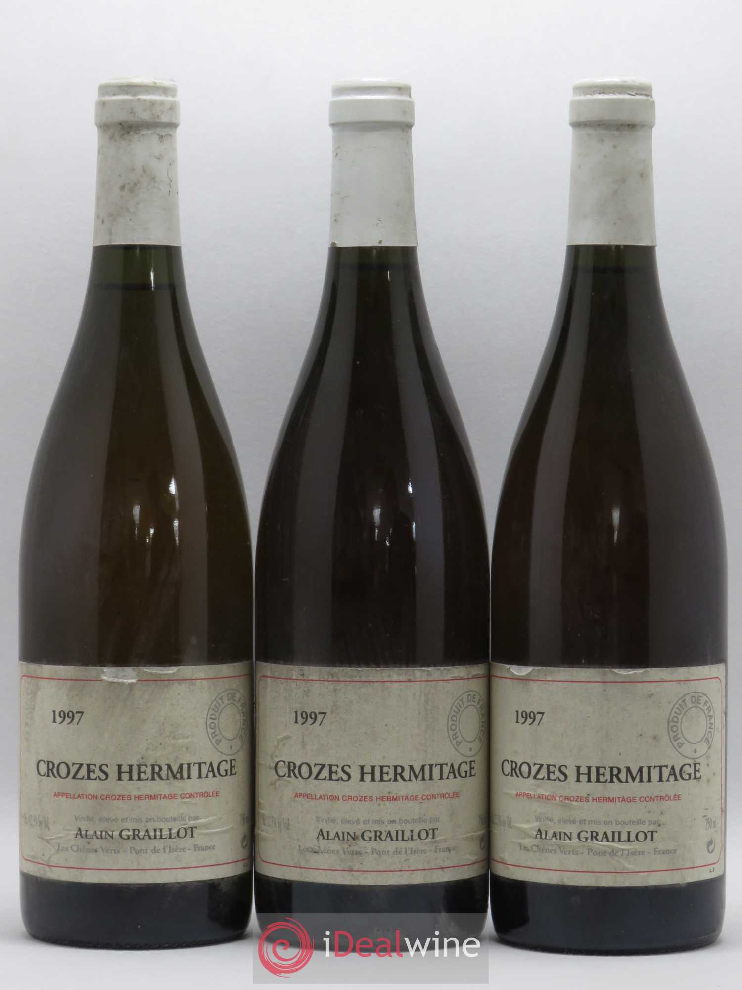 Crozes-Hermitage Domaine Graillot 1997 - Lot de 3 bouteilles - 0