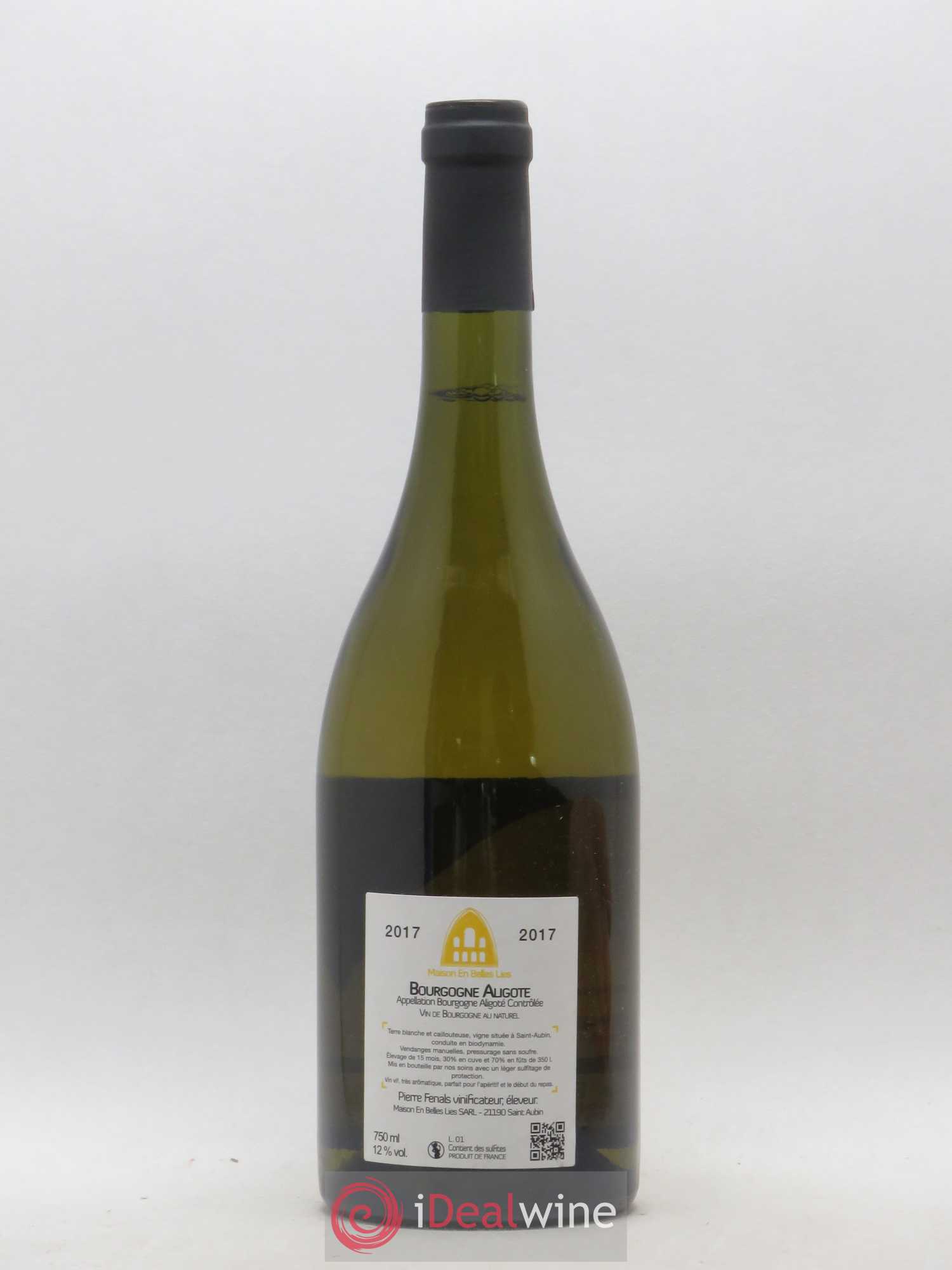 Bourgogne Aligoté Maison En Belles Lies  (sans prix de réserve) 2017 - Lot de 1 bouteille - 1