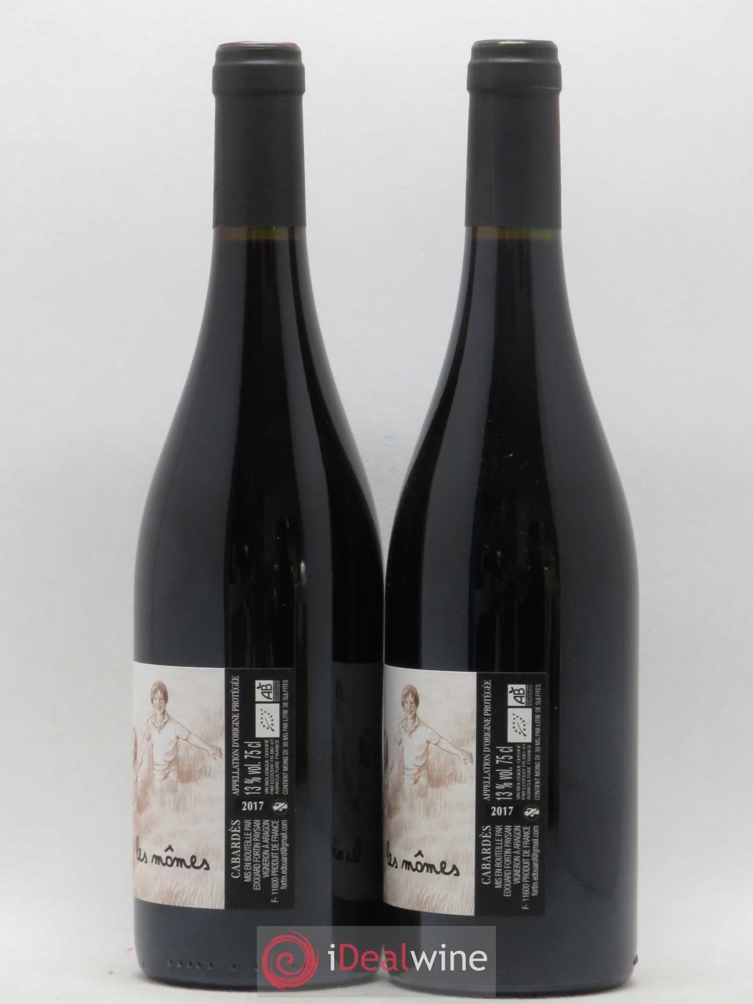 Cabardès Domaine des Quatre Pierres Les Momes (sans prix de réserve) 2017 - Posten von 2 Flaschen - 1