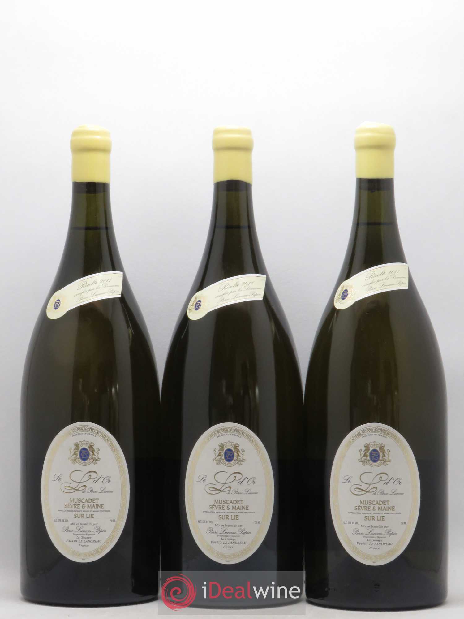 Muscadet-Sèvre-et-Maine L D'Or Luneau-Papin (sans prix de réserve) 2011 - Lot de 3 magnums - 0