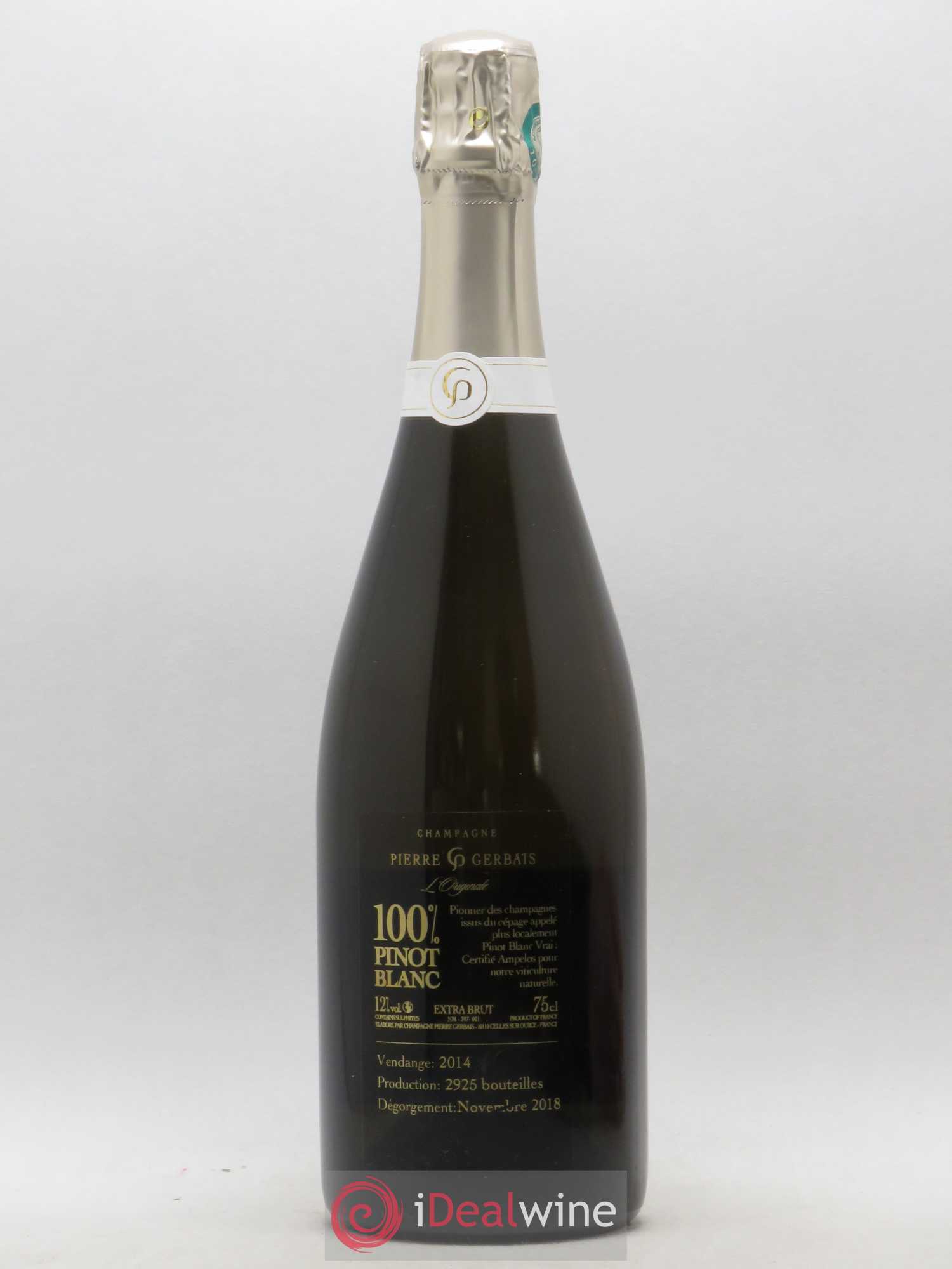 Champagne Pierre Gerbais L'Originale Extra Brut (sans prix de réserve) 2014 - Posten von 1 Flasche - 1