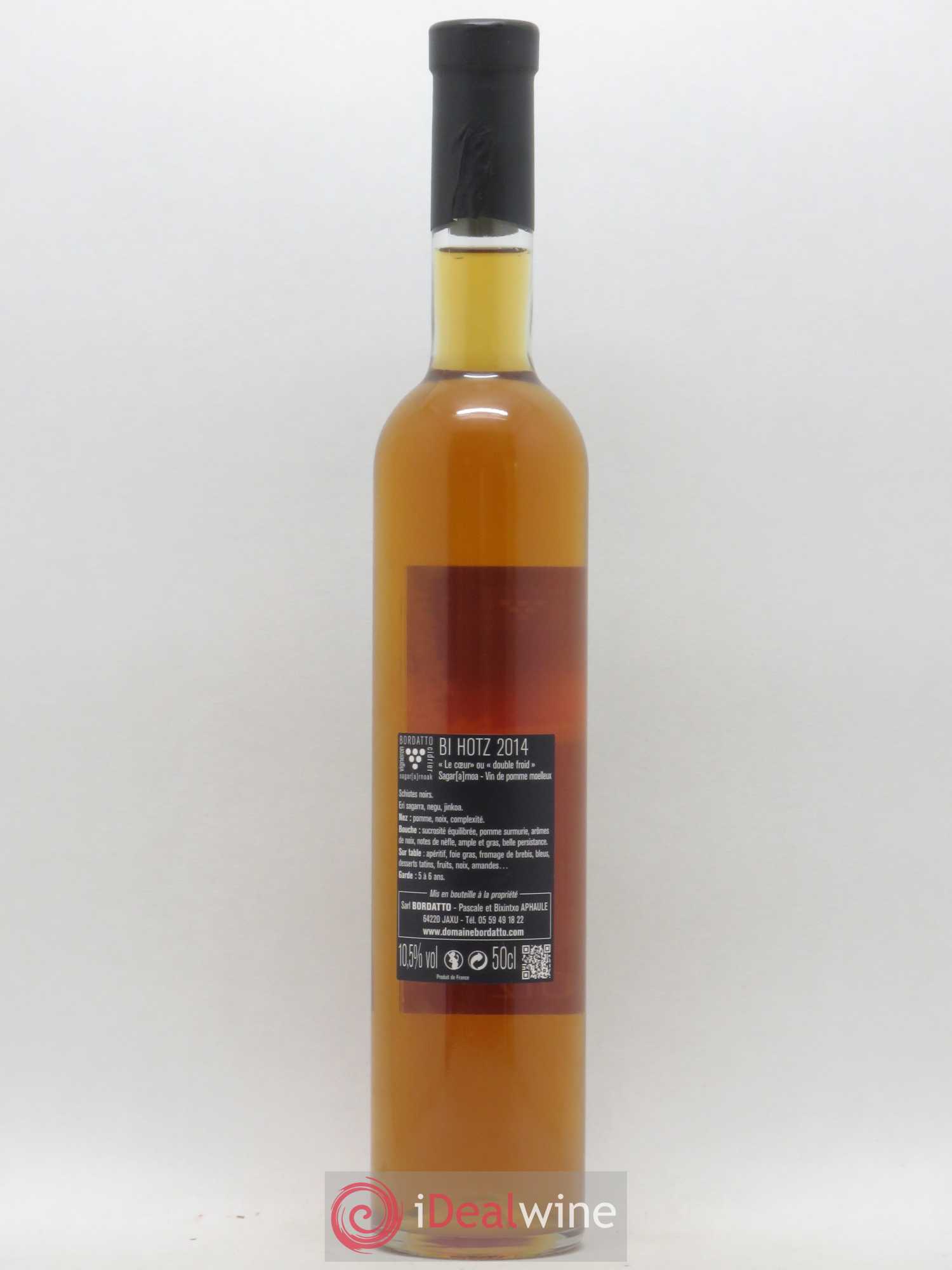 Divers Vin de Pomme Moelleux Bi hotz Bordatto Pascal et Bixin Tixo Aphaule 50 cL (sans prix de réserve) 2014 - Posten von 1 Flasche - 1