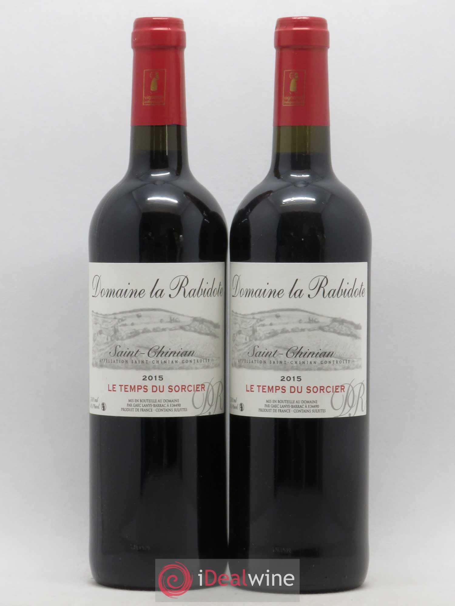 Saint-Chinian Domaine De La Rabidote Le temps du Sorcier (sans prix de réserve) 2015 - Posten von 2 Flaschen - 0