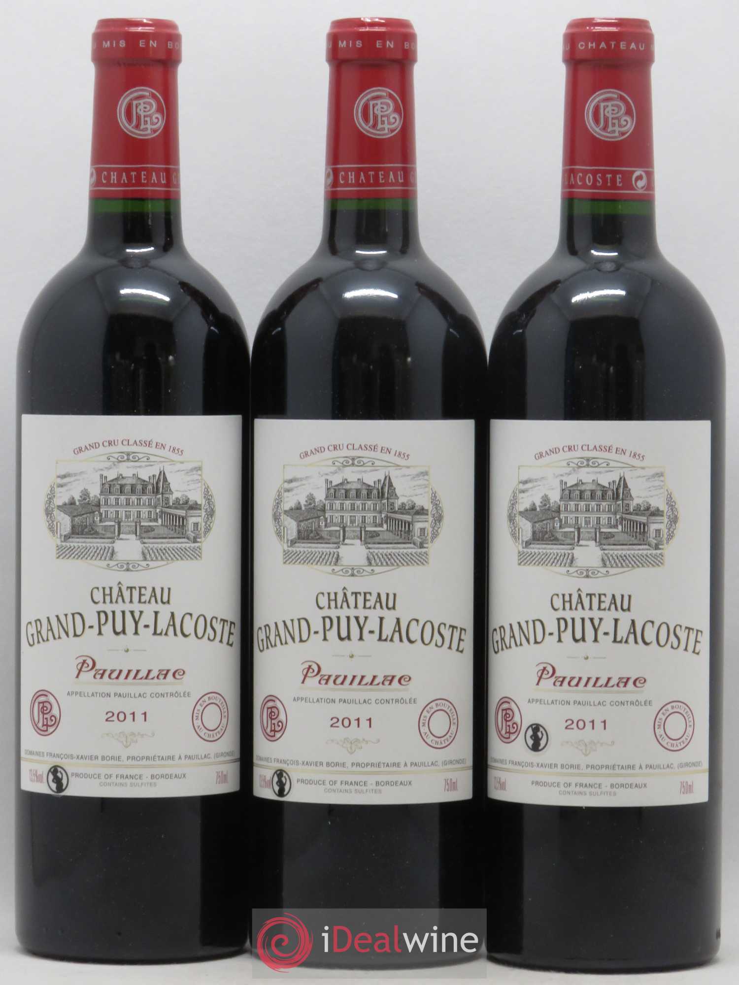 Château Grand Puy Lacoste 5ème Grand Cru Classé (sans prix de réserve) 2011 - Lot de 6 bouteilles - 1