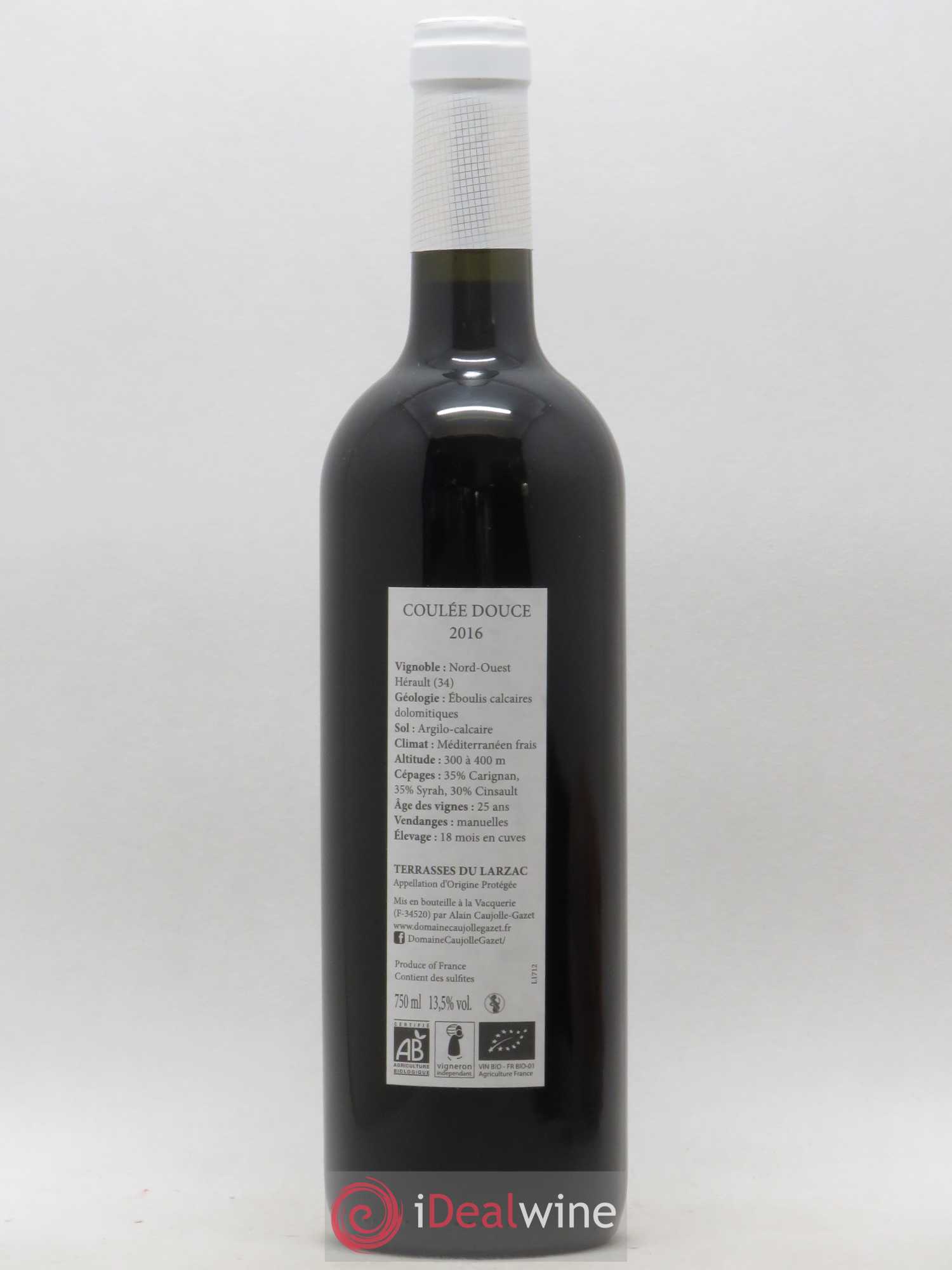 Coteaux du Languedoc Terrasses du Larzac Coulée Douce Domaine Caujolle Gazet (sans prix de réserve) 2016 - Lot de 1 bouteille - 1