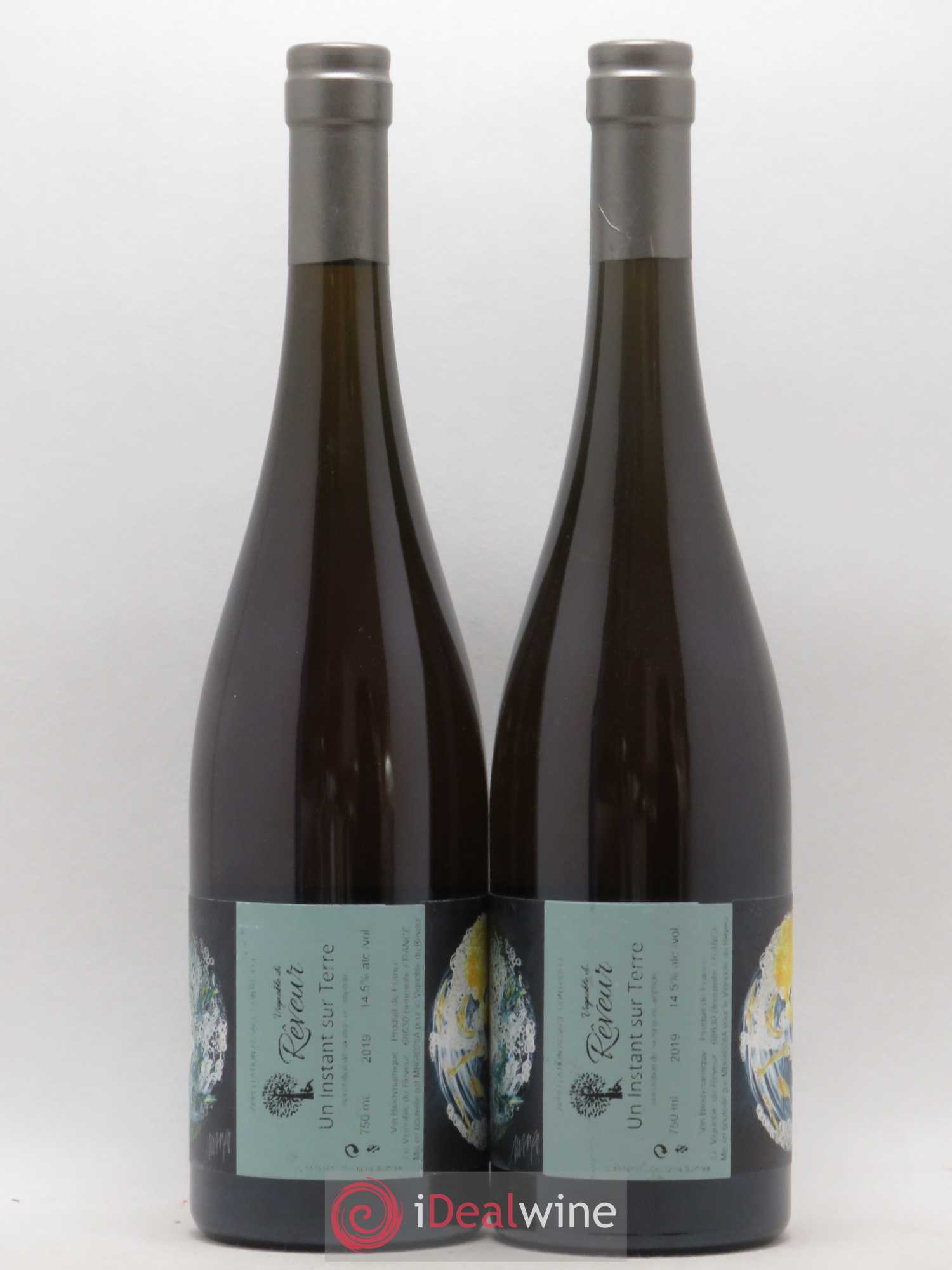 Alsace Un instant sur terre Vignoble du Rêveur  (sans prix de réserve) 2019 - Lot de 2 bouteilles - 1