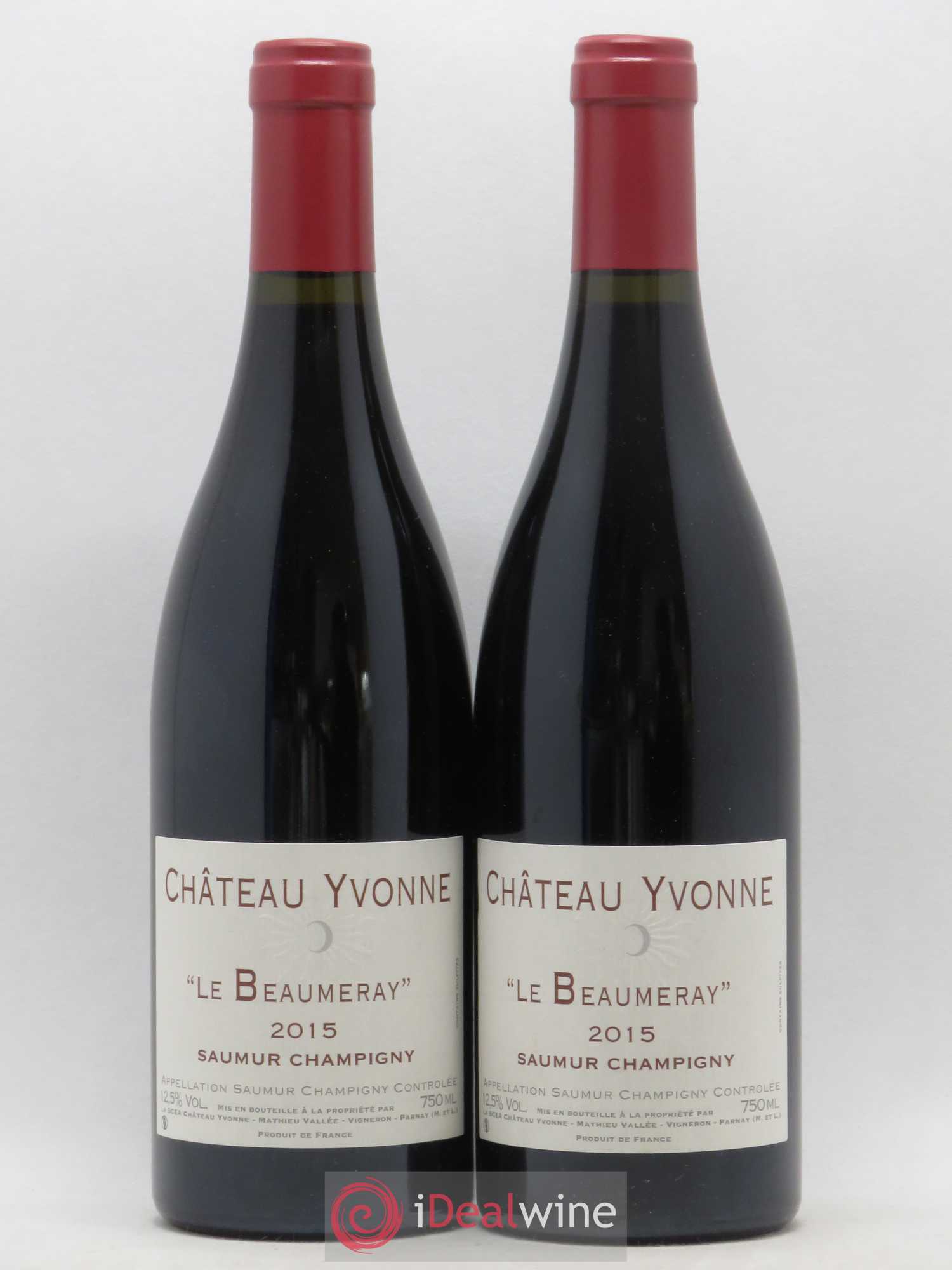 Saumur-Champigny Le Beaumeray Château Yvonne (sans prix de réserve) 2015 - Lot de 2 bouteilles - 0