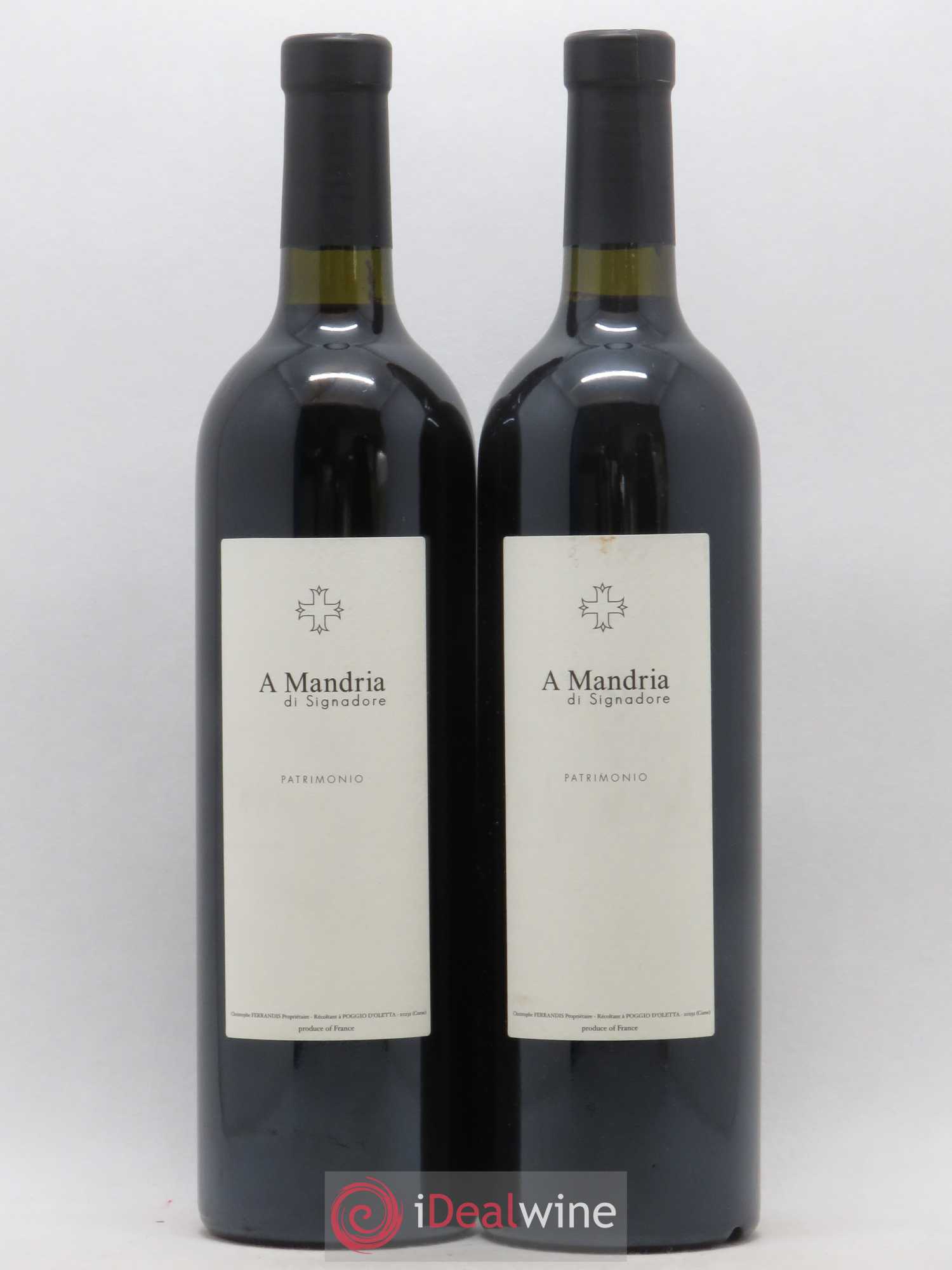 Patrimonio Clos Signadore A Mandria Christophe Ferrandis (sans prix de réserve) 2013 - Lot de 2 bouteilles - 0