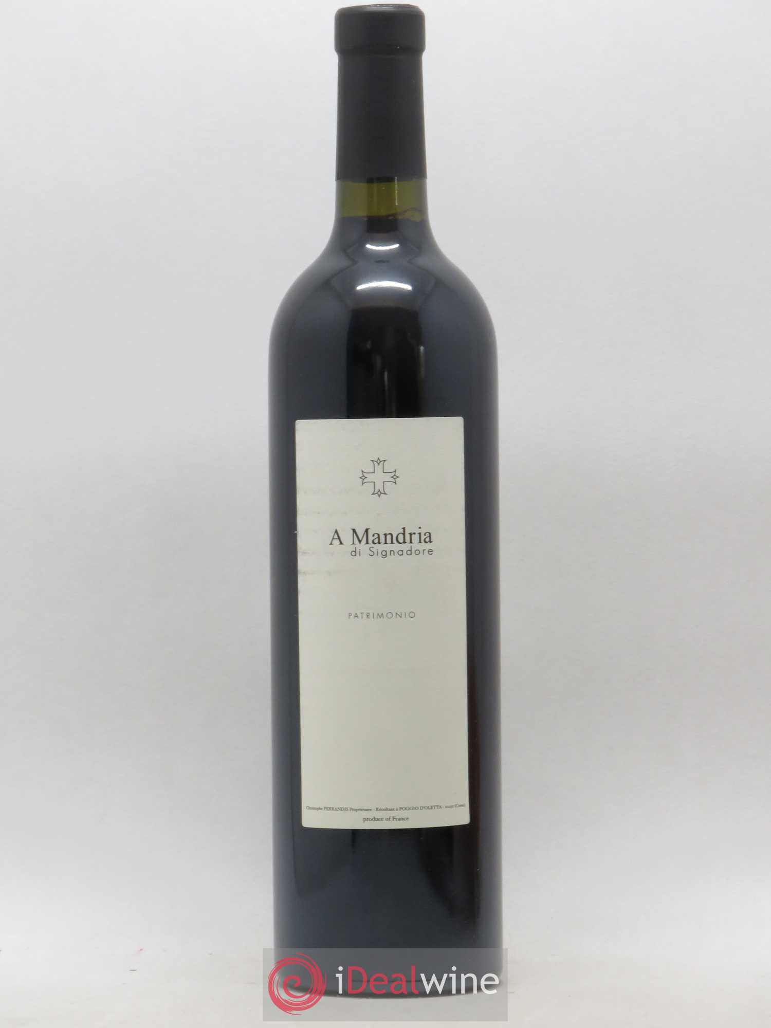 Patrimonio Clos Signadore A Mandria Christophe Ferrandis (sans prix de réserve) 2013 - Lot de 1 bouteille - 0