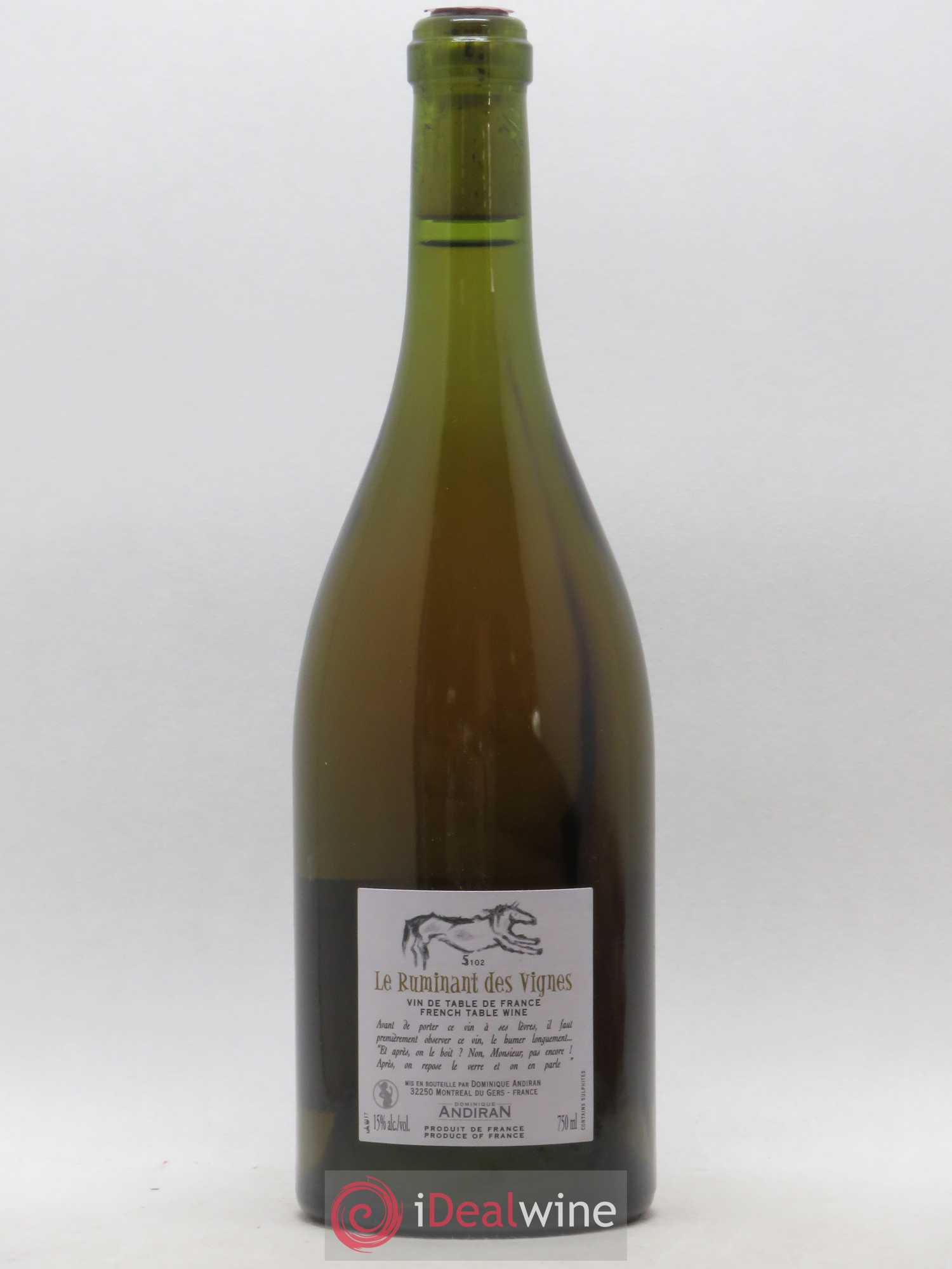 Vin de France Les Ruminants des Vignes Dominique Andiran (no reserve) 2017 - Lot of 1 bottle - 1