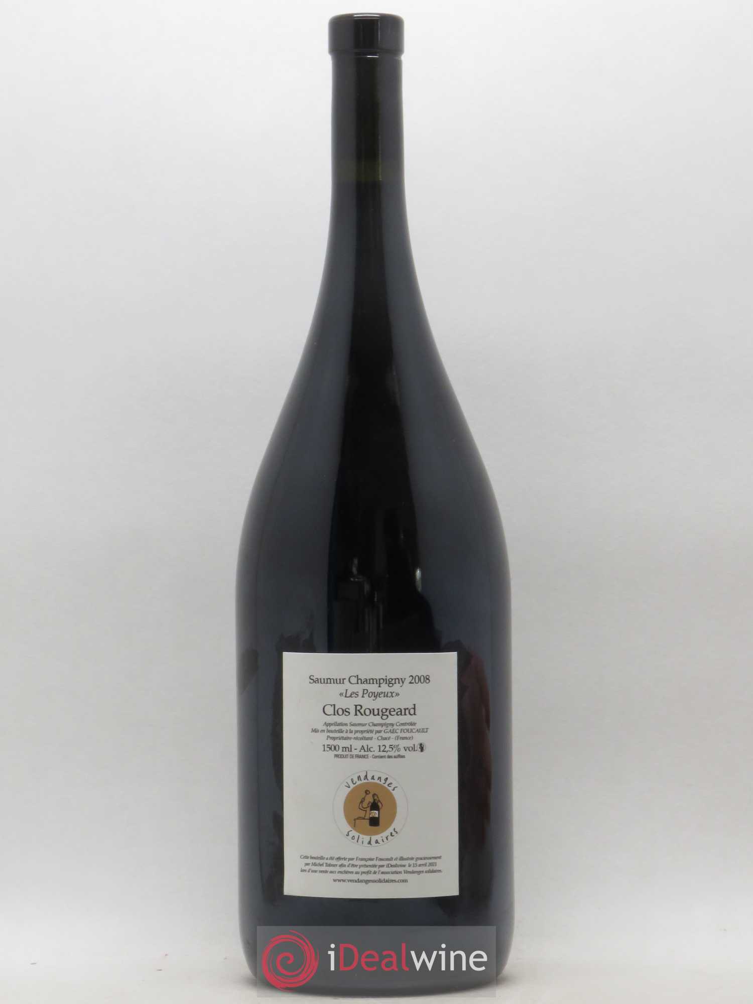 Saumur-Champigny Les Poyeux - Edition spéciale Michel Tolmer Clos Rougeard (sans prix de réserve) 2008 - Lot de 1 magnum - 1