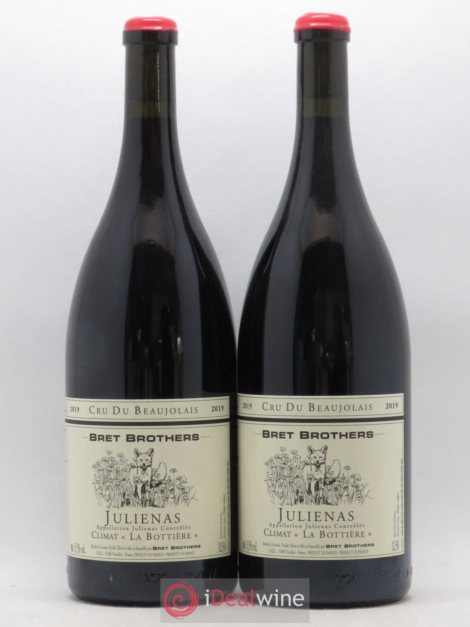 Juliénas La Bottiere Bret Brothers (sans prix de réserve) 2019 - Posten von 2 Magnum - 0