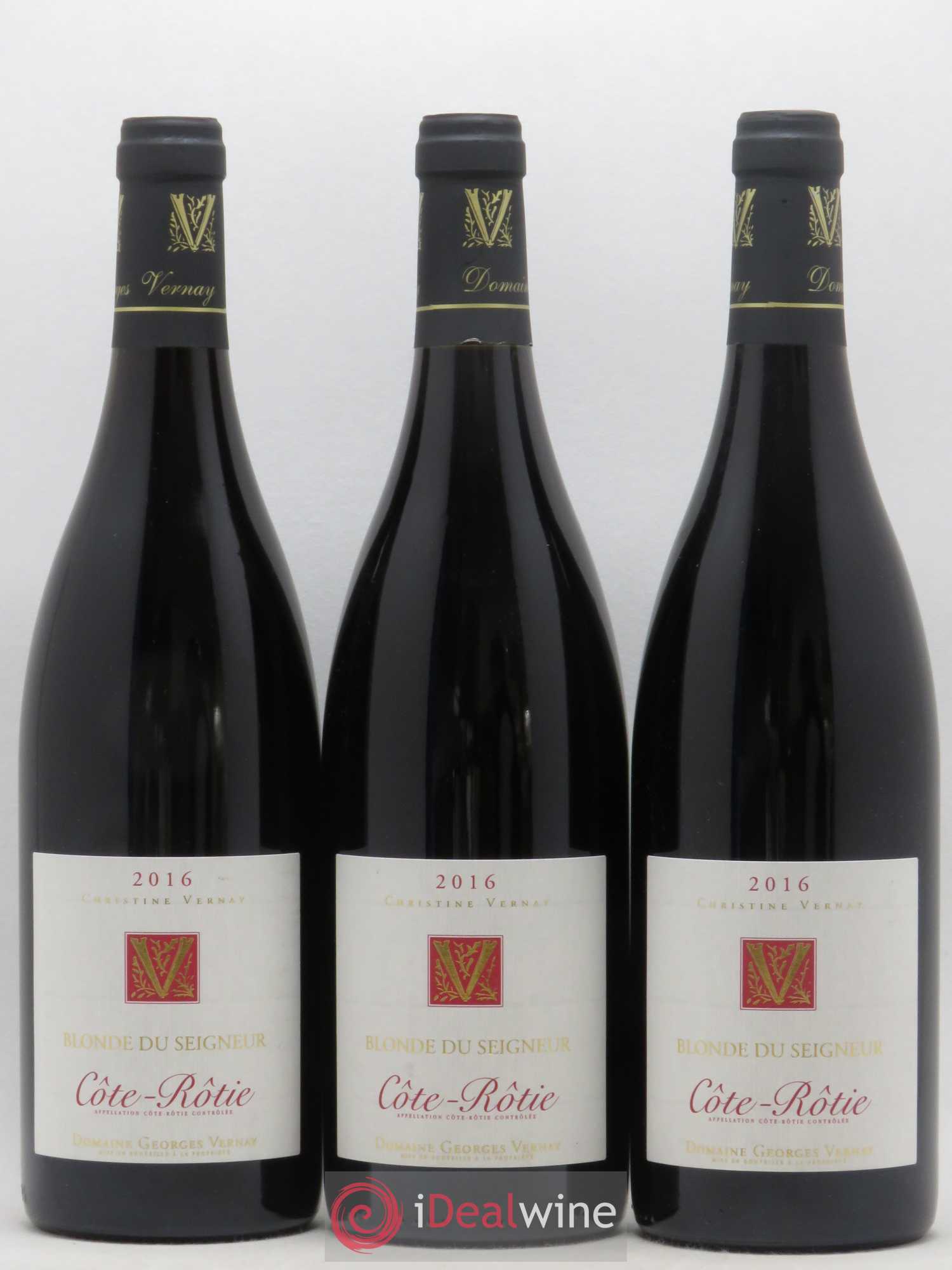 Côte-Rôtie Blonde du Seigneur Georges Vernay (sans prix de réserve) 2016 - Lot de 3 bouteilles - 0